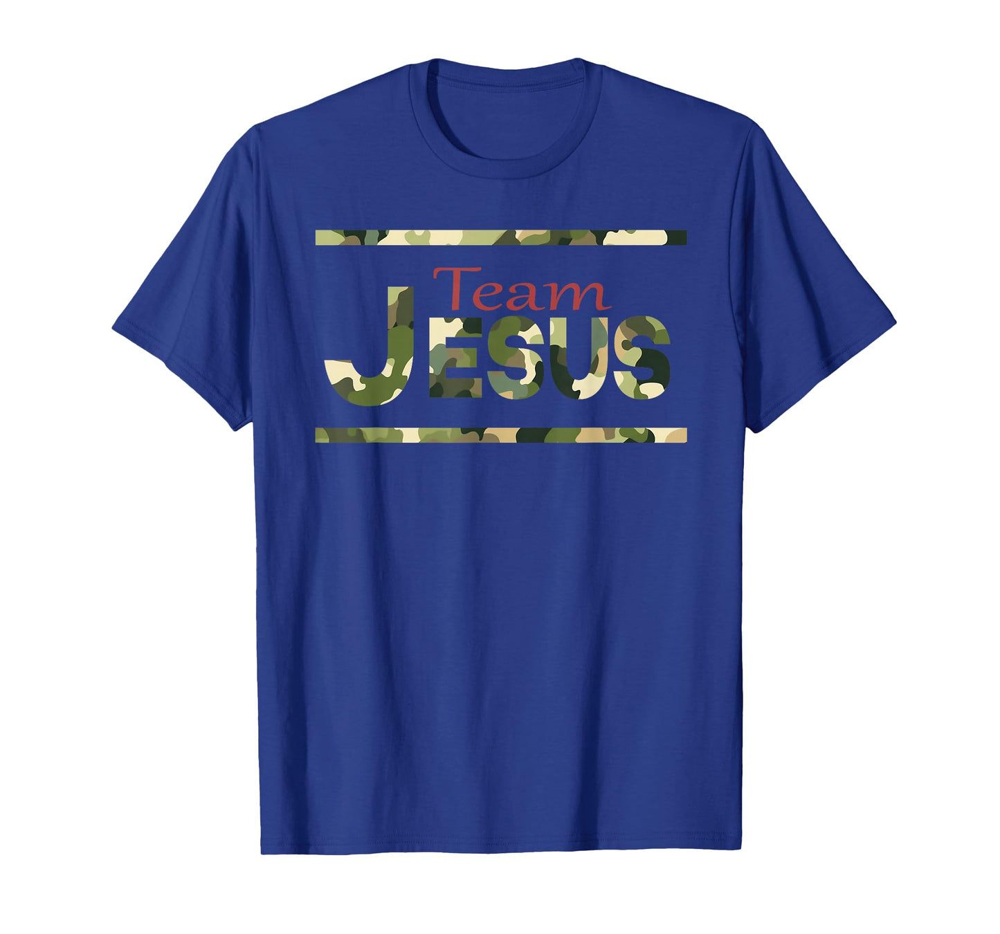Team Jesus Christian Camo camouflage army T-Shirt