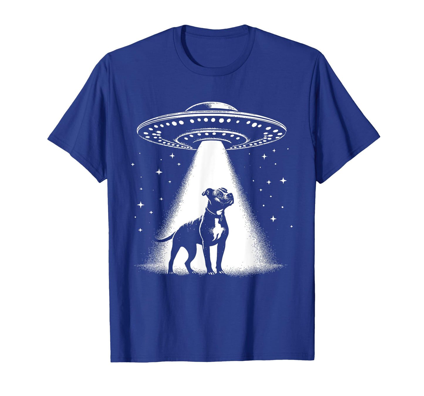 American Pit Bull Terrier Mom Dad Dog - Funny Alien UFO T-Shirt