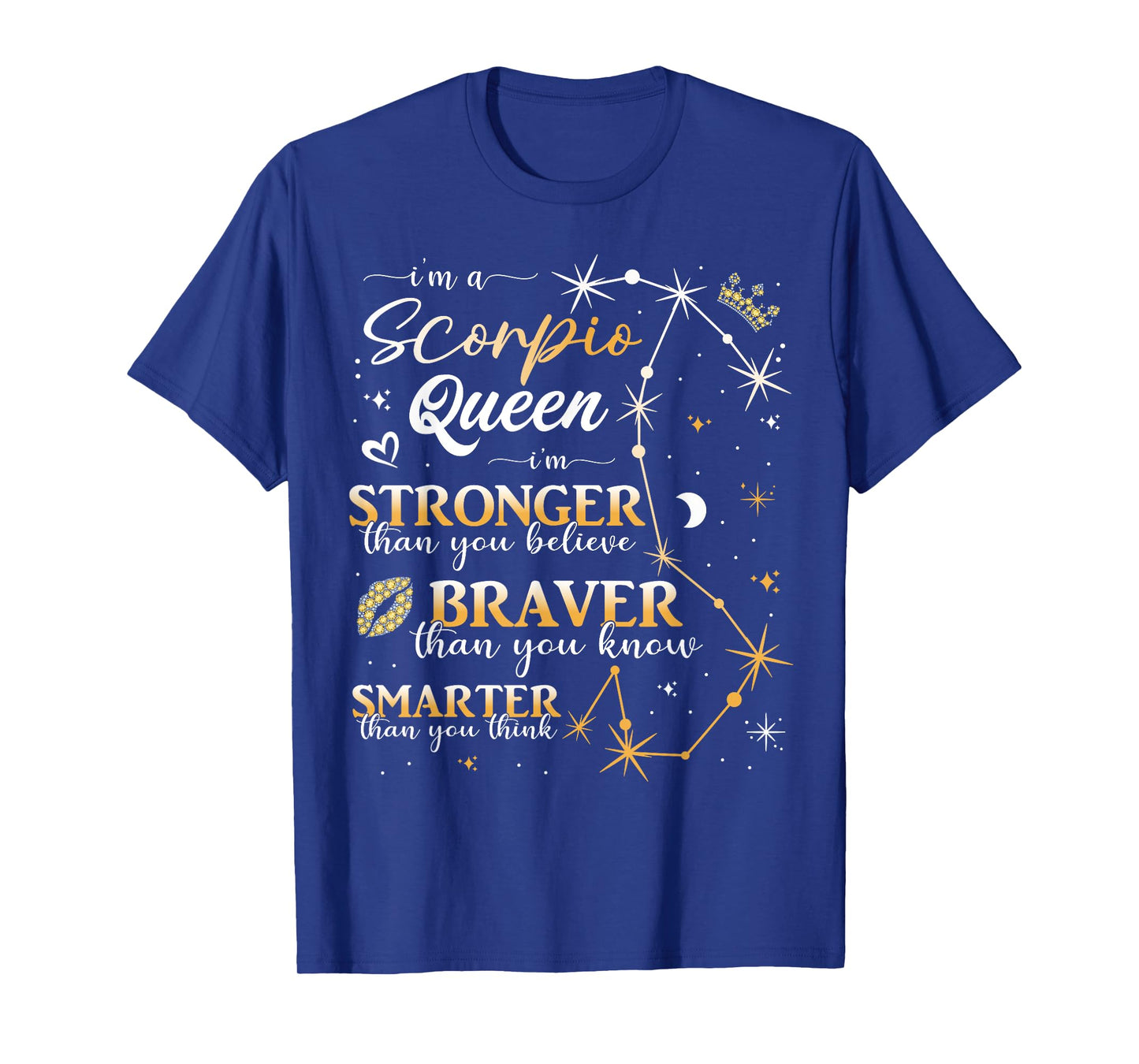 Scorpio Queen Scorpio Zodiac Sign Birthday Women Girls Lady T-Shirt