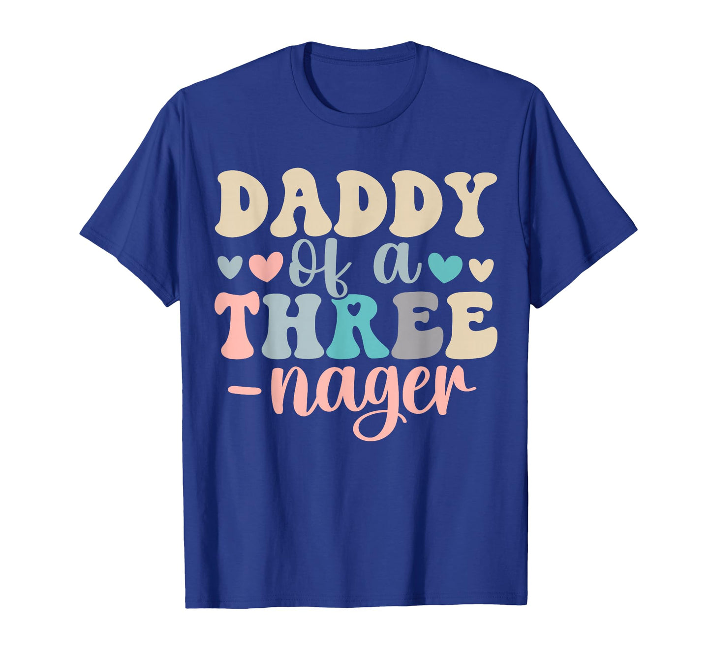 Daddy Of A Threenager 3rd Birthday Matching Family Boho T-Shirt