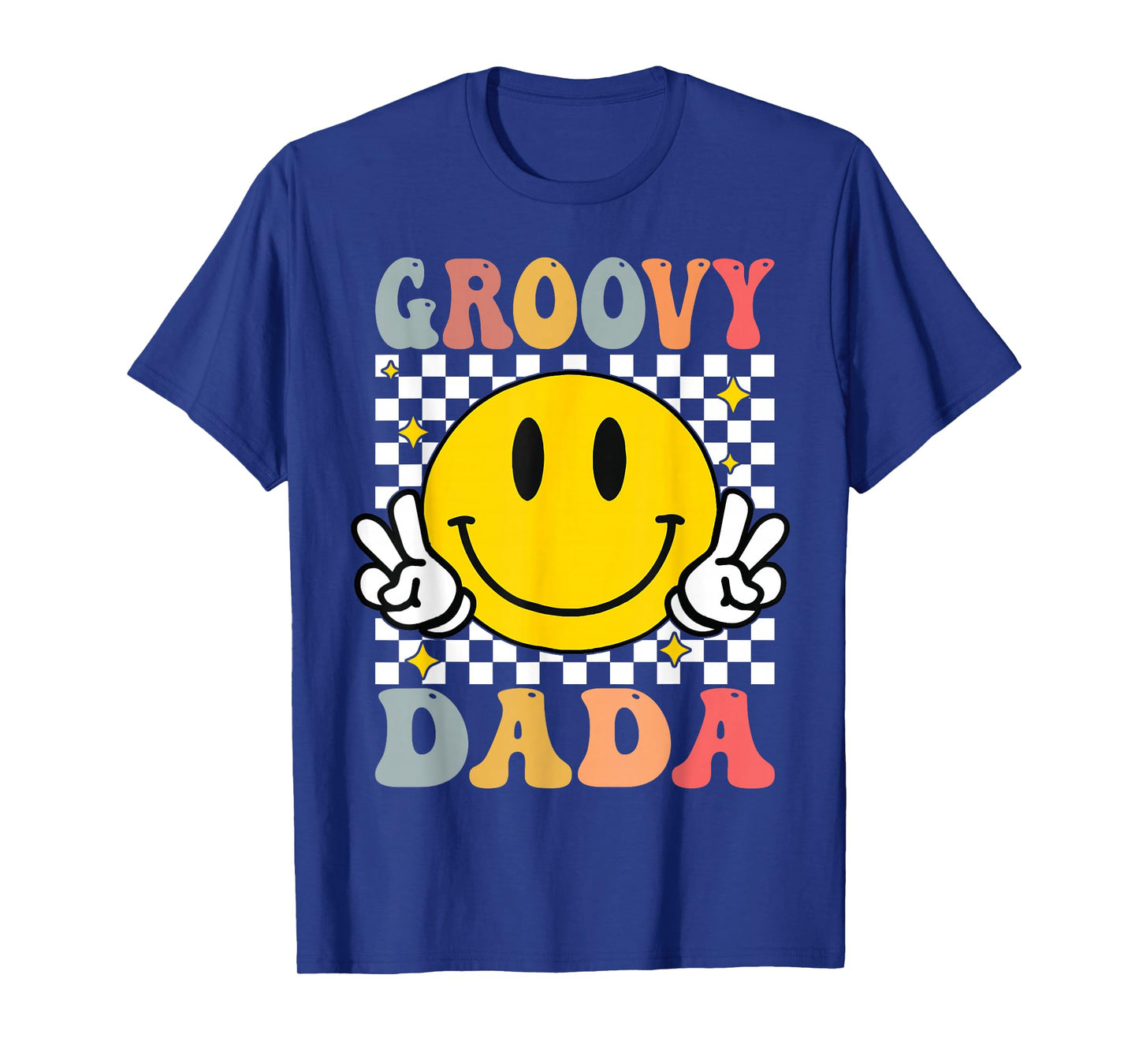Groovy Dada Retro Dad Matching Family 1st Birthday Party T-Shirt