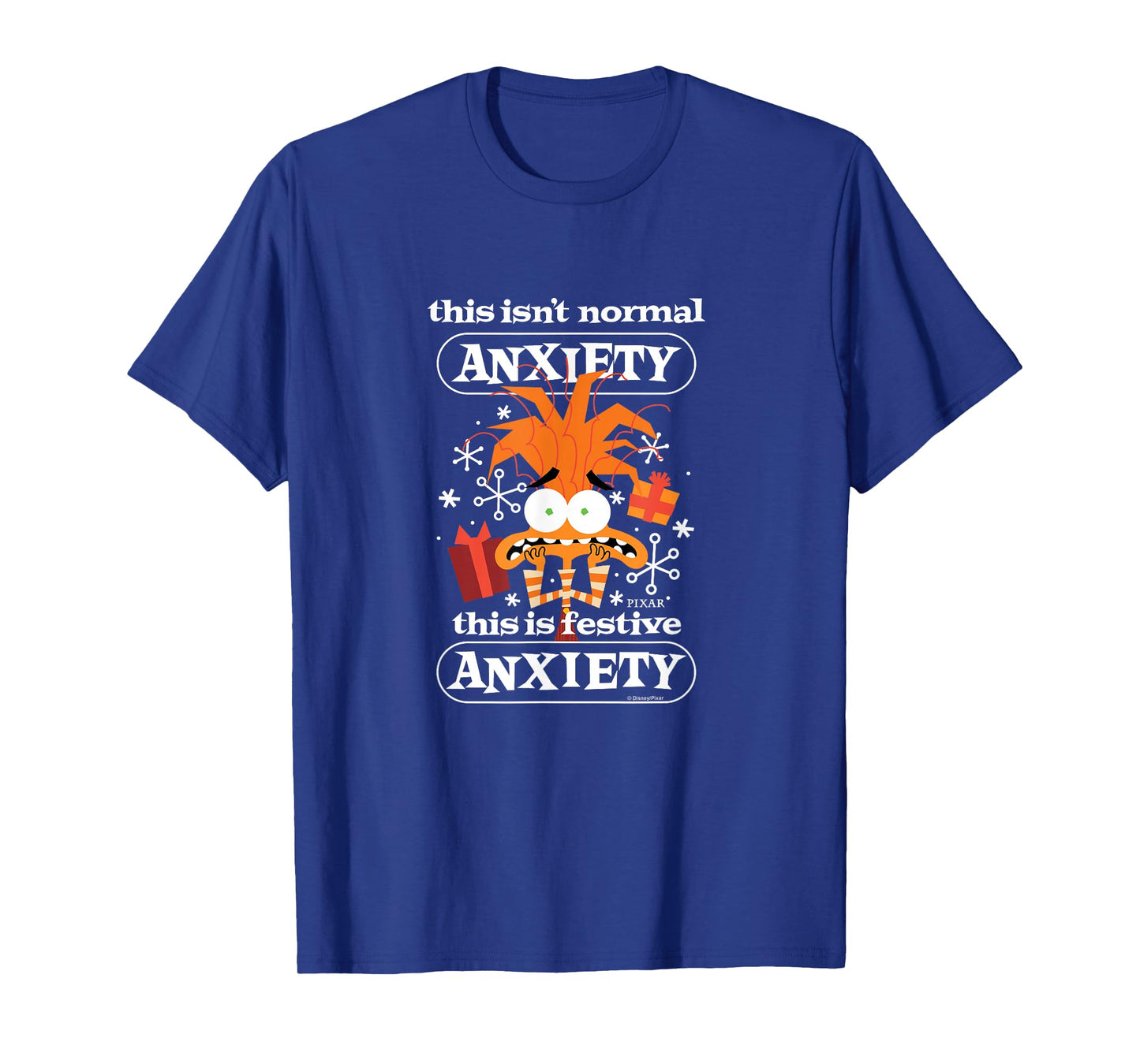 Inside Out 2 - Anxiety Festive Christmas T-Shirt