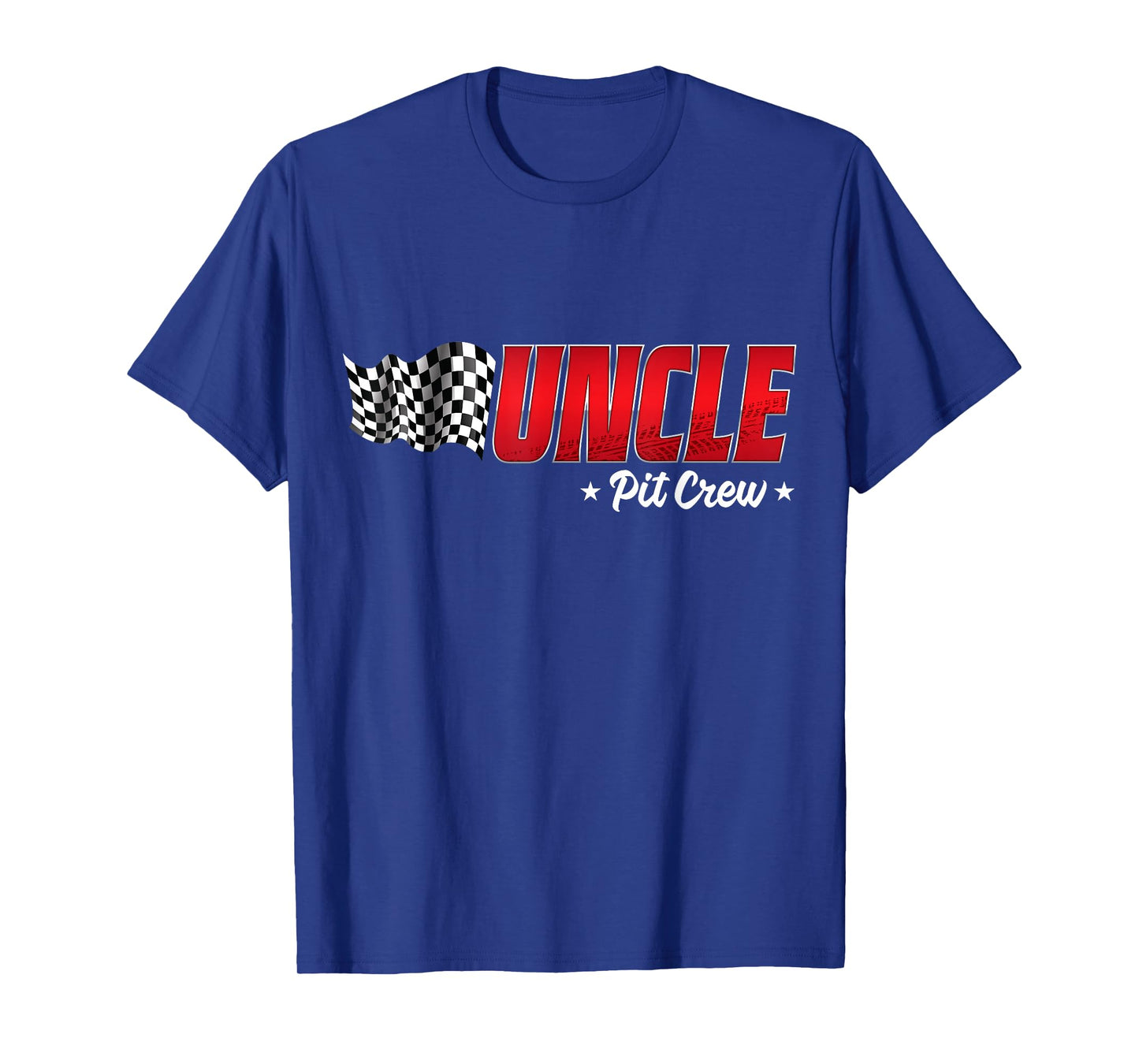 Uncle Pit Crew Race Car Birthday Family Racing Adult Men T-Shirt