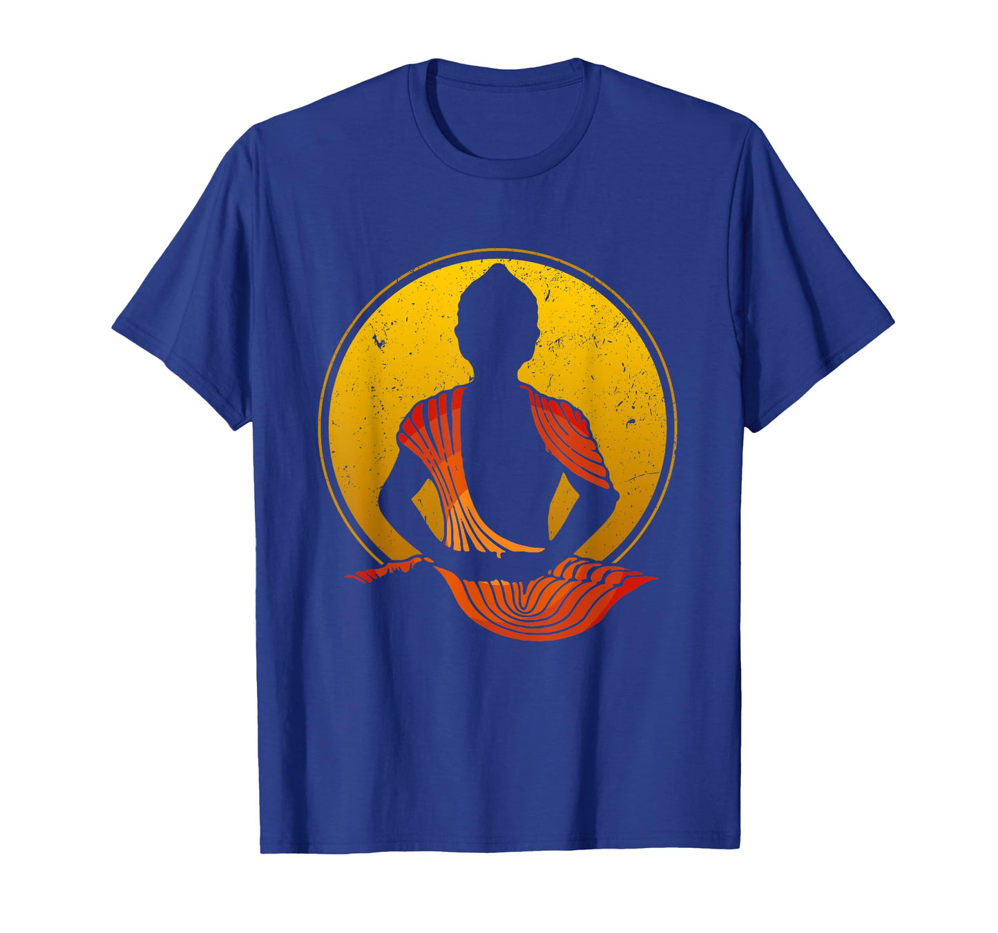 Buddha Vintage Zen Buddhism Yoga Meditation Spiritual T-Shirt