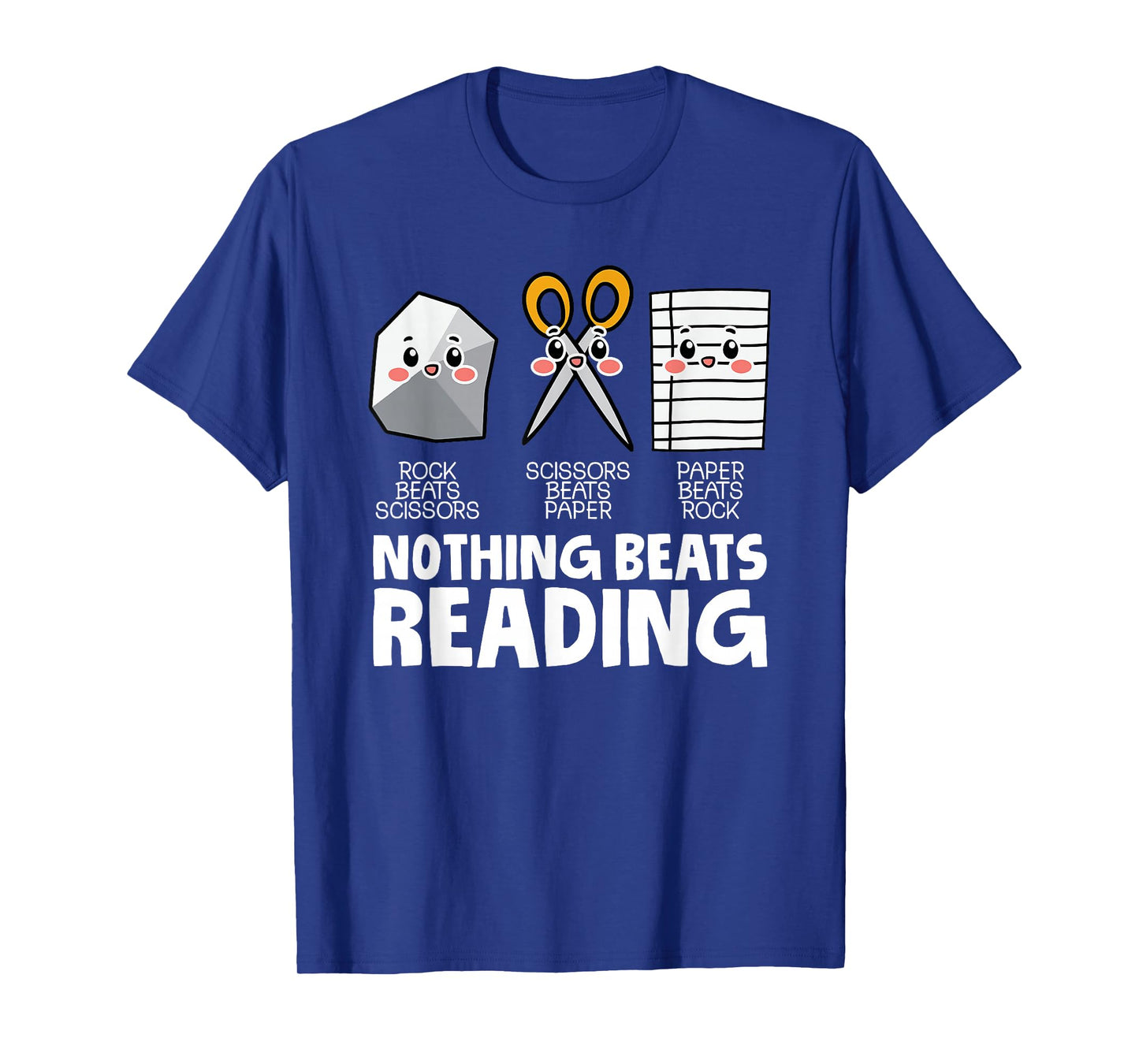 rock paper scissor nothing beats reading T-Shirt