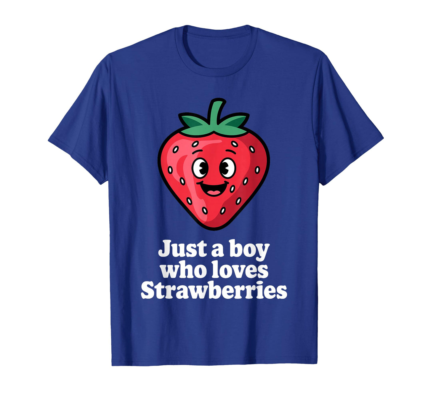 Funny Strawberry Design for Boys Men Fruit Strawberry Lover T-Shirt