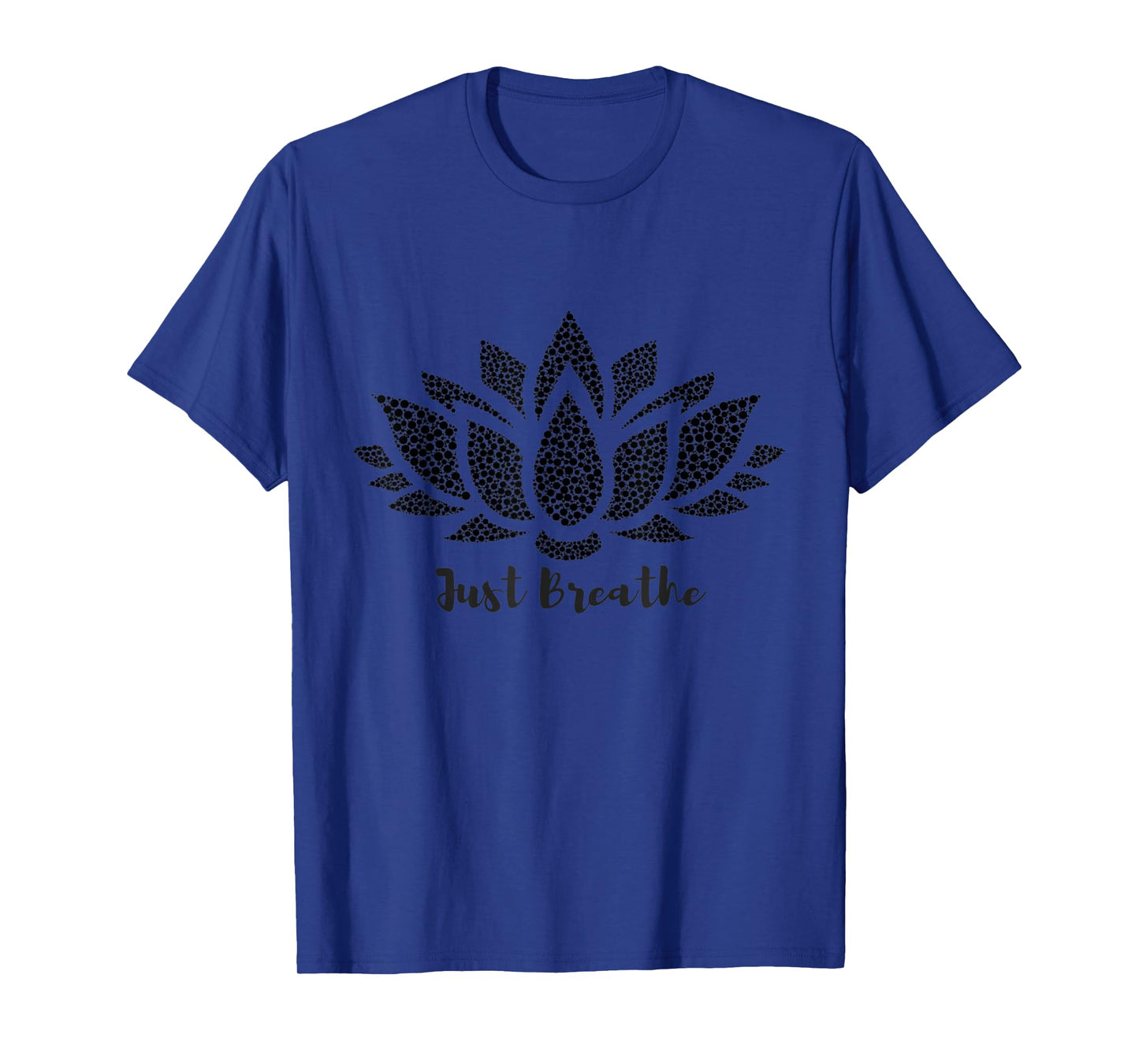 Just breathe, lotus flower, yoga t-shirt