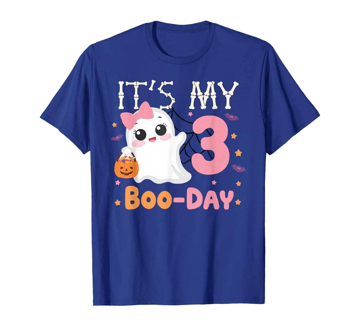 It's My 3rd Boo-Day Halloween 3 Year Old Ghost Birthday Girl T-Shirt