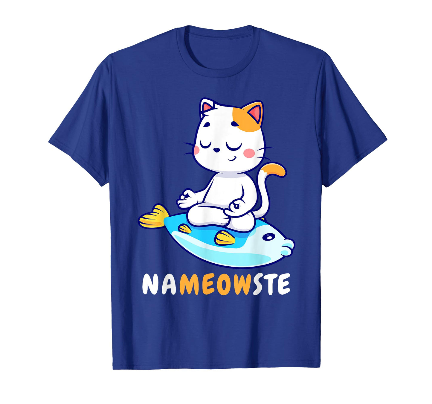Yoga Cat Nameowste Meditation Zen Kitten Namaste Funny T-Shirt