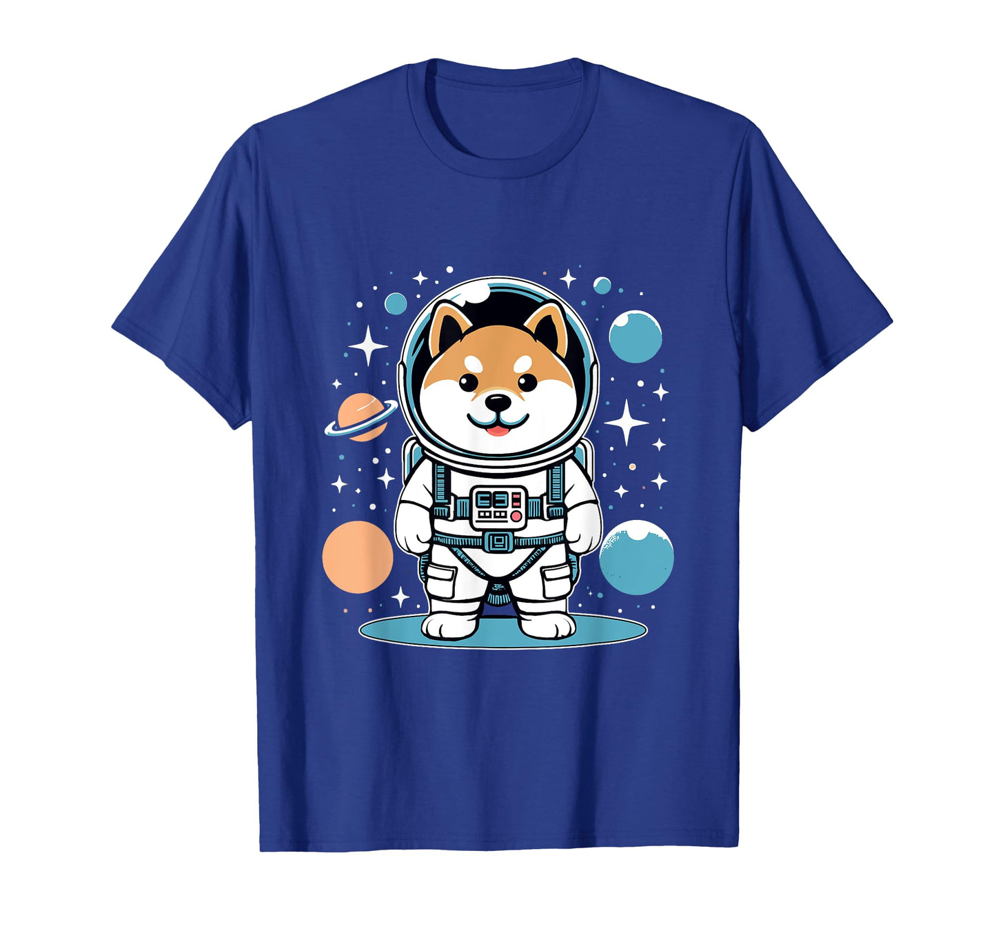 Shiba Inu Astronaut Costume Shirt Outer Space Galaxy Dog T-Shirt