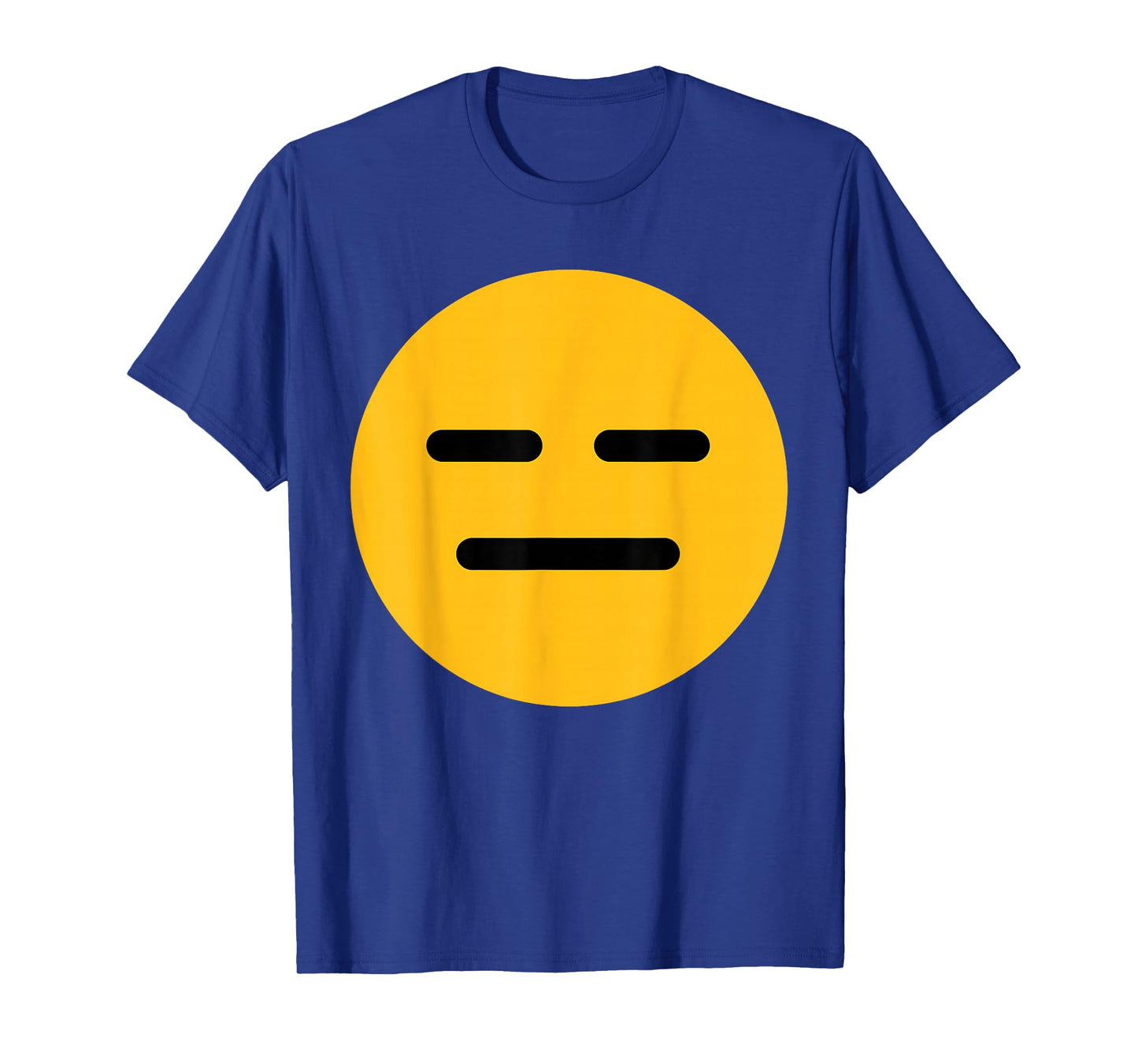 Funny Emoticon Expressionless Face with Straight Mouth T-Shirt