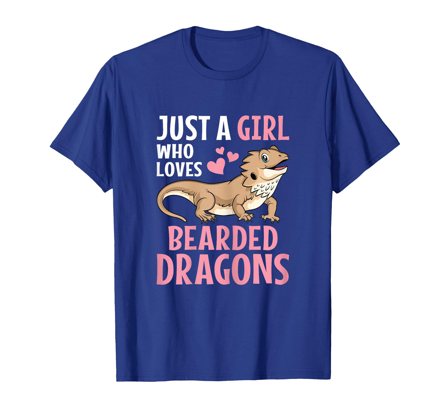 Just A Girl Who Loves Bearded Dragons Cute Lizard Reptile T-Shirt