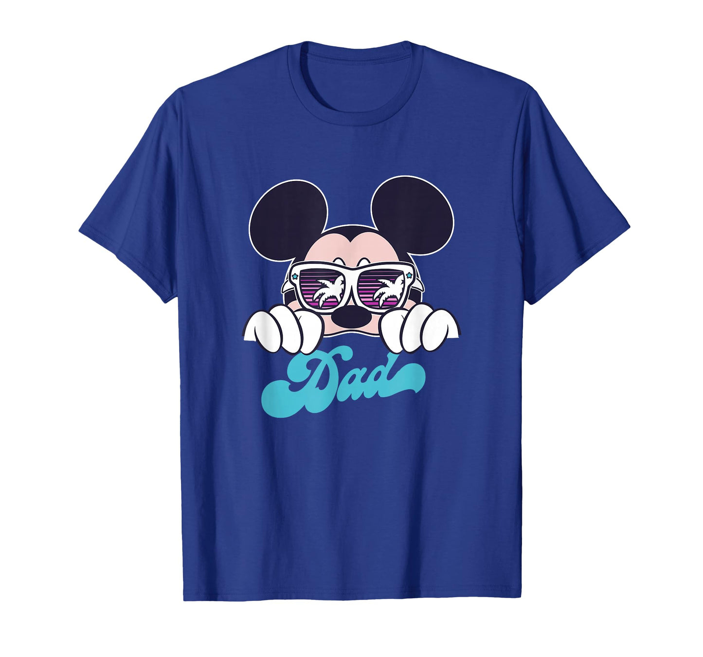 Disney Mickey And Friends Cool Mickey Summer Vibes Dad Logo T-Shirt