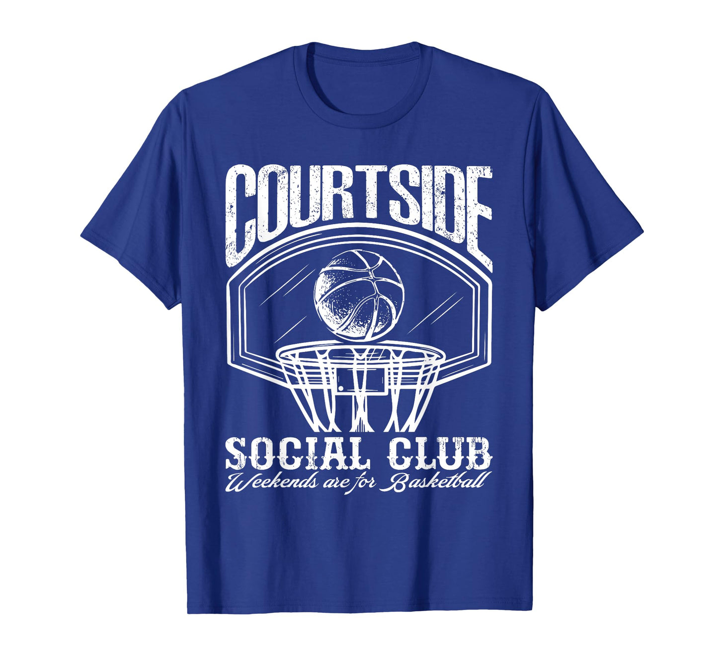 Funny Courtside Social Club Game Day Basketball Basketballer T-Shirt