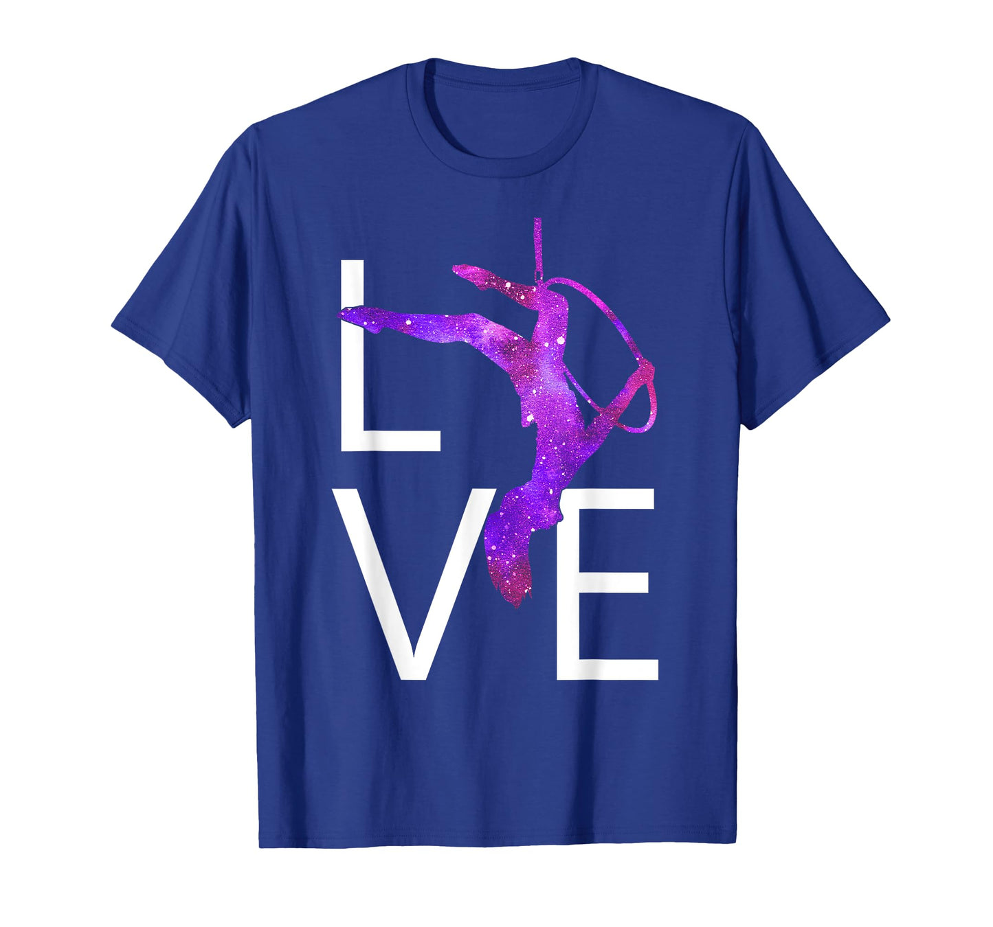 Aerial Hoop Aerial Yoga Aerialist Lyra Purple Love T-Shirt