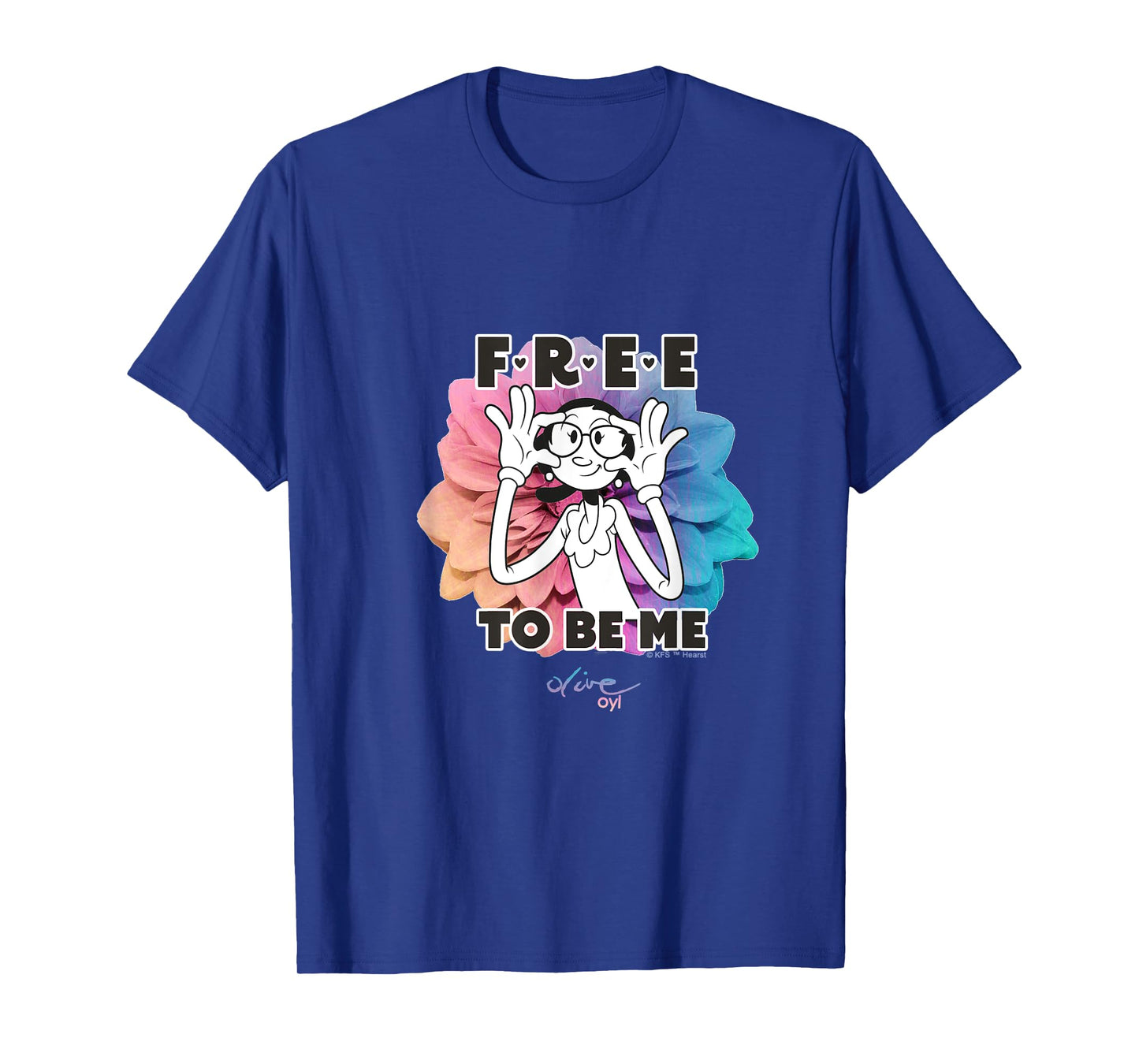Olive Oyl's Express Yourself Collection "Free To Be Me" T-Shirt