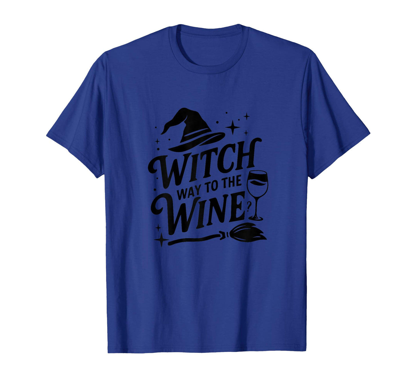 Witch Way to The Wine Funny Drinking Halloween Costume T-Shirt