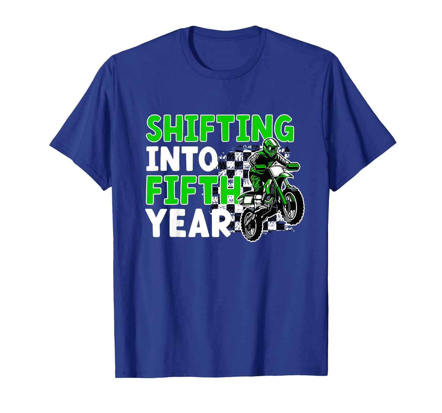 Kids 5th Dirt Bike Birthday Party 5 Year Old Dirt Biker T-Shirt