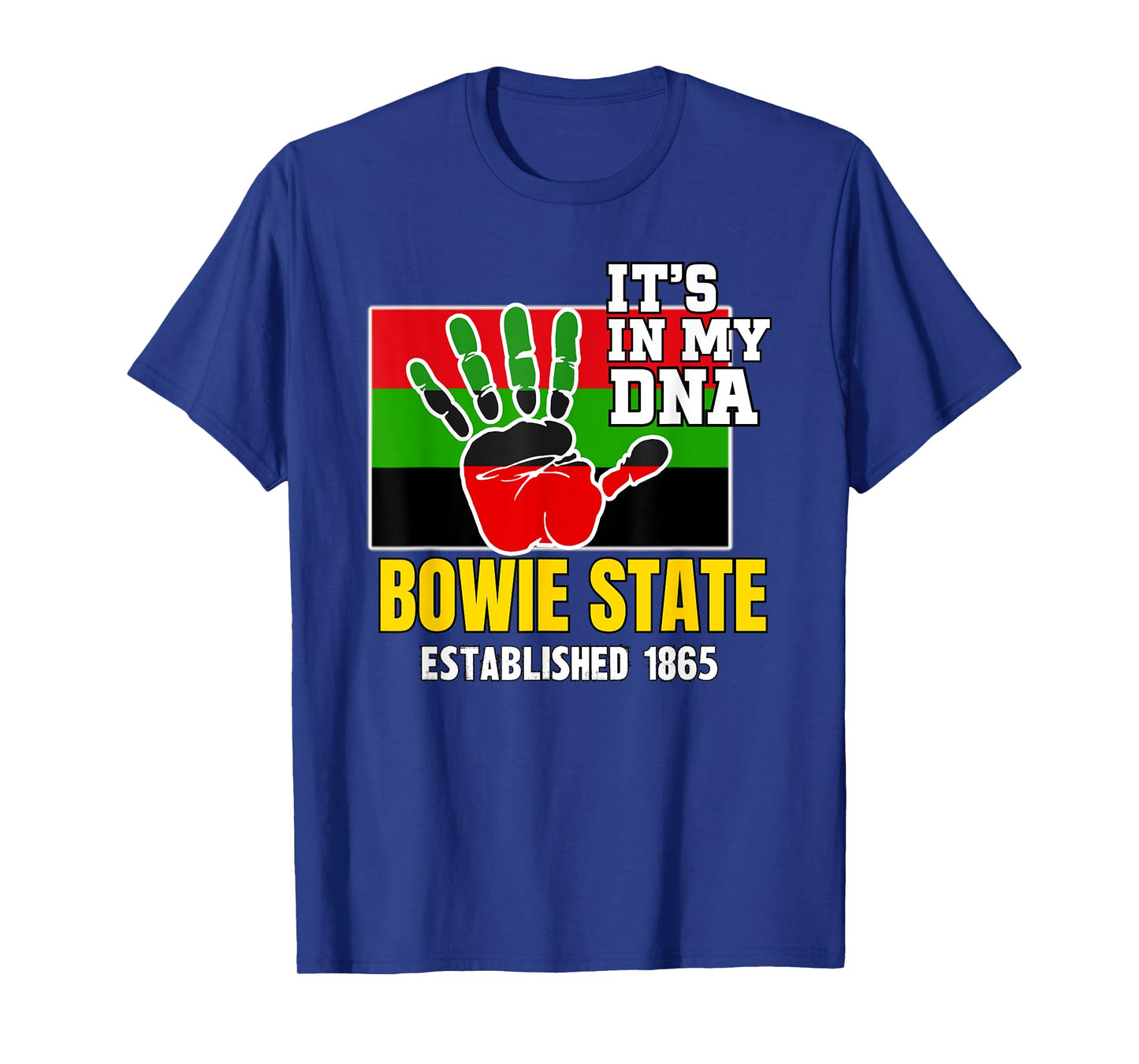 Bowie State, BSU, Red, Black and Green HBCU T-Shirt