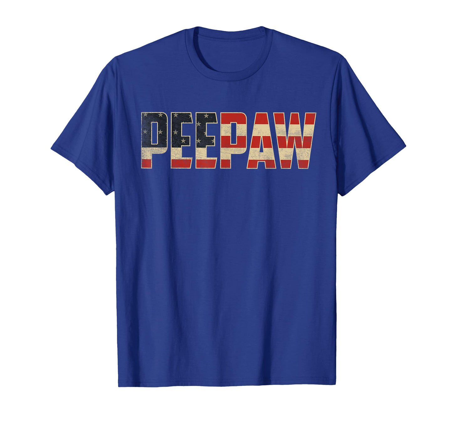 Peepaw Bold Patriotic American Flag Father’s Day Peepaw T-Shirt