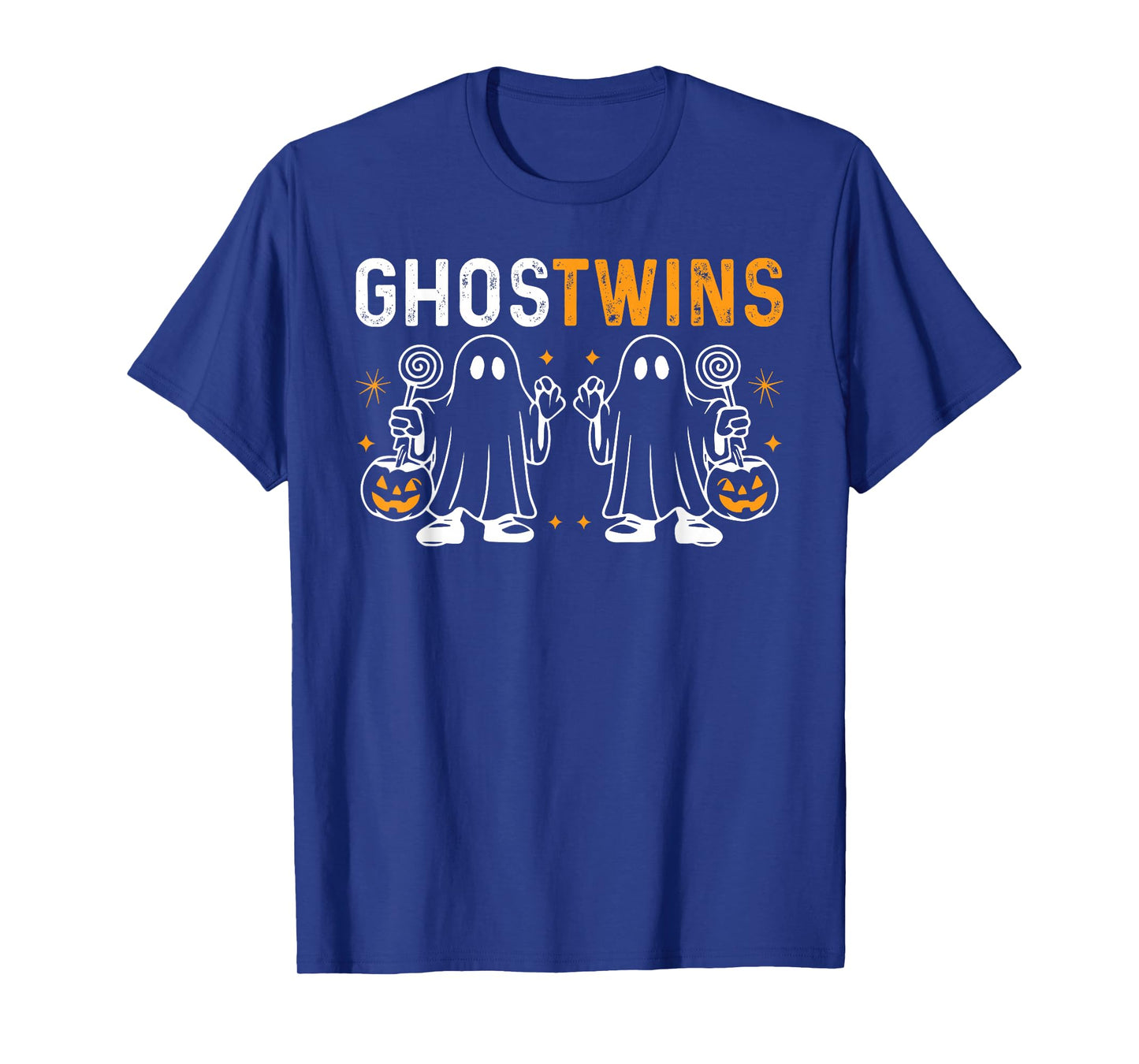 Spirit Week Twin Day Halloween Ghost Twins Boys Girls Kids T-Shirt