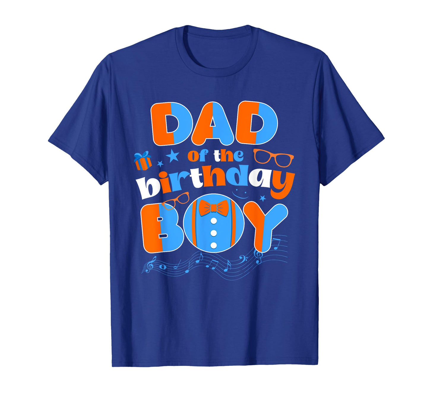 Dad Of The Birthday Boy Matching Family Blippy Funny T-Shirt
