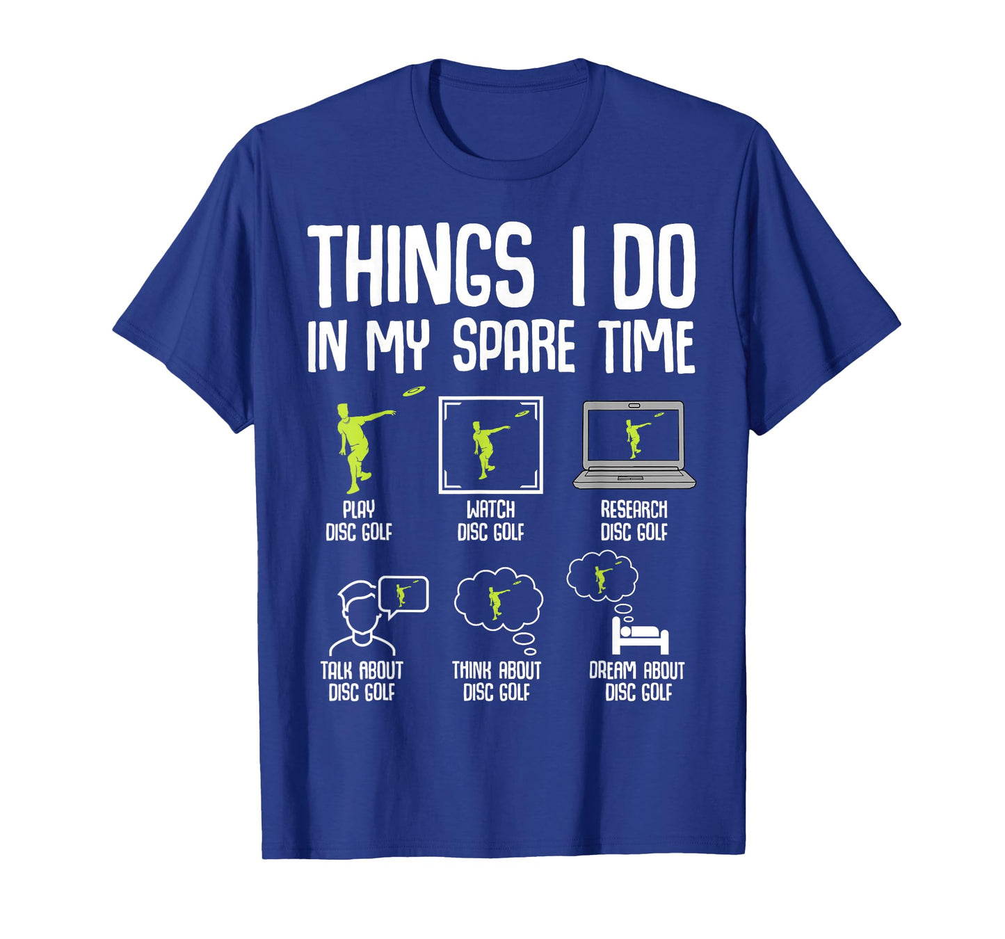 Disc Golf Things I Do In My Spare Time Frisbee Men Kids Boys T-Shirt