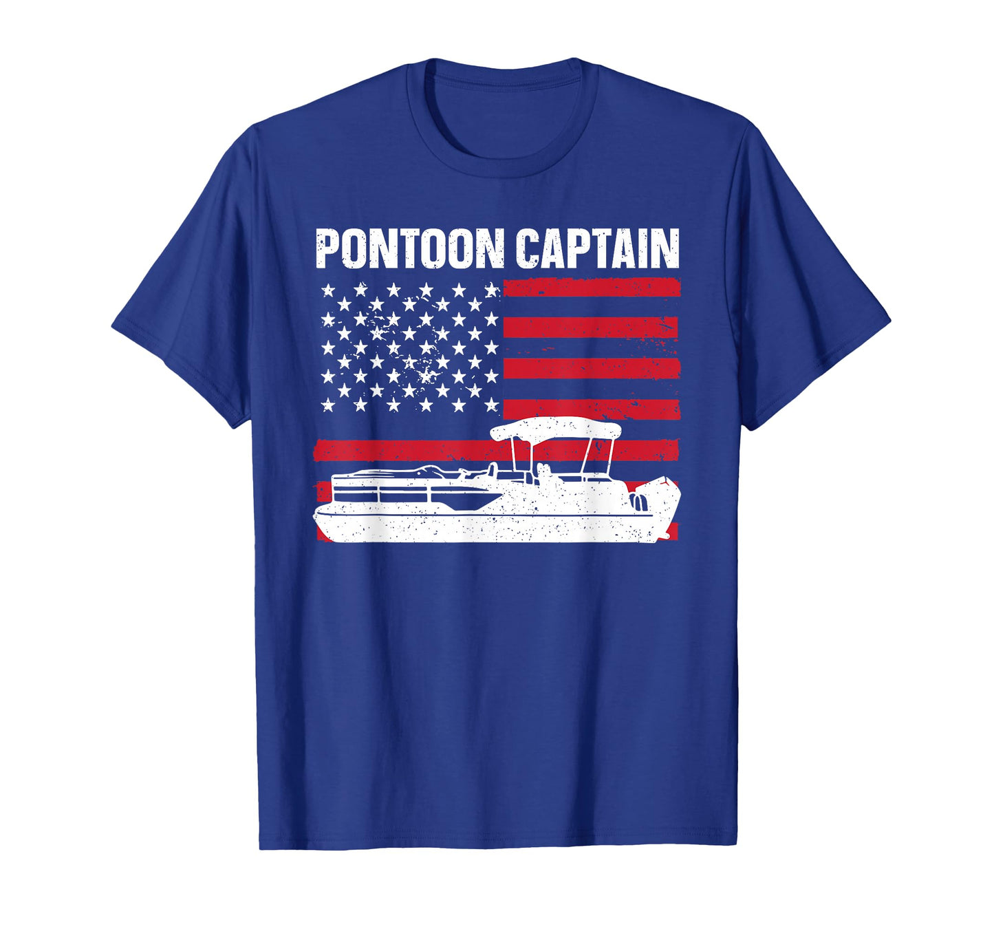 Cool Pontoon Captain Art For Men Women Pontoon Boat Captain T-Shirt