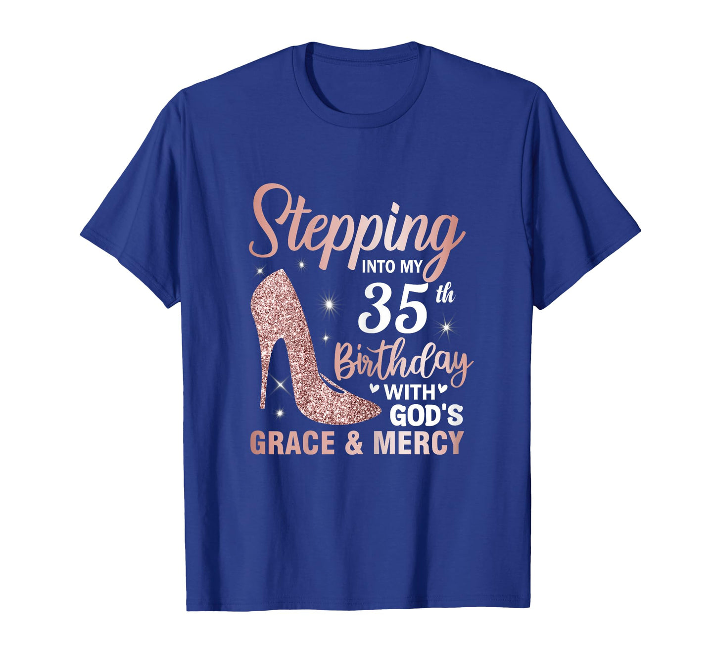 Stepping Into My 35th Birthday Shirt Women 35 Year Old Bday T-Shirt