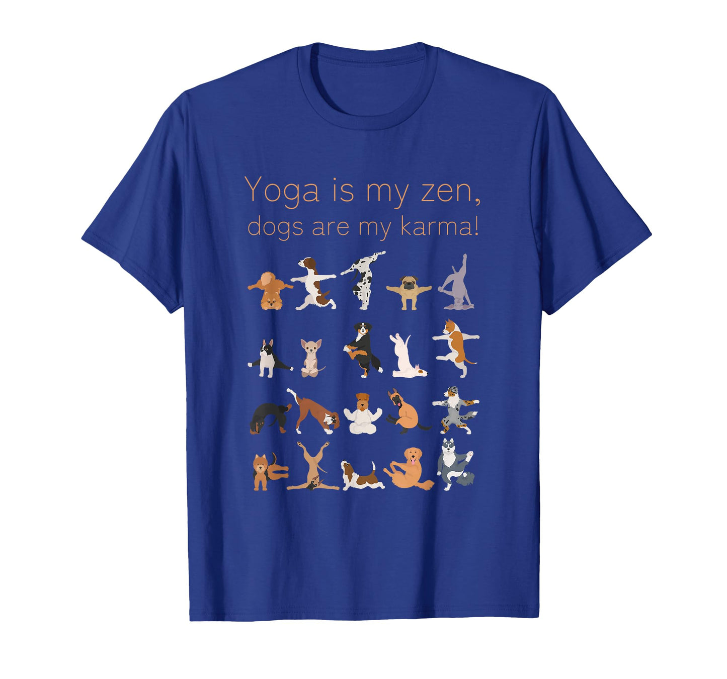 Yoga Zen Dogs Karma For Dog and Yoga Lovers T-Shirt