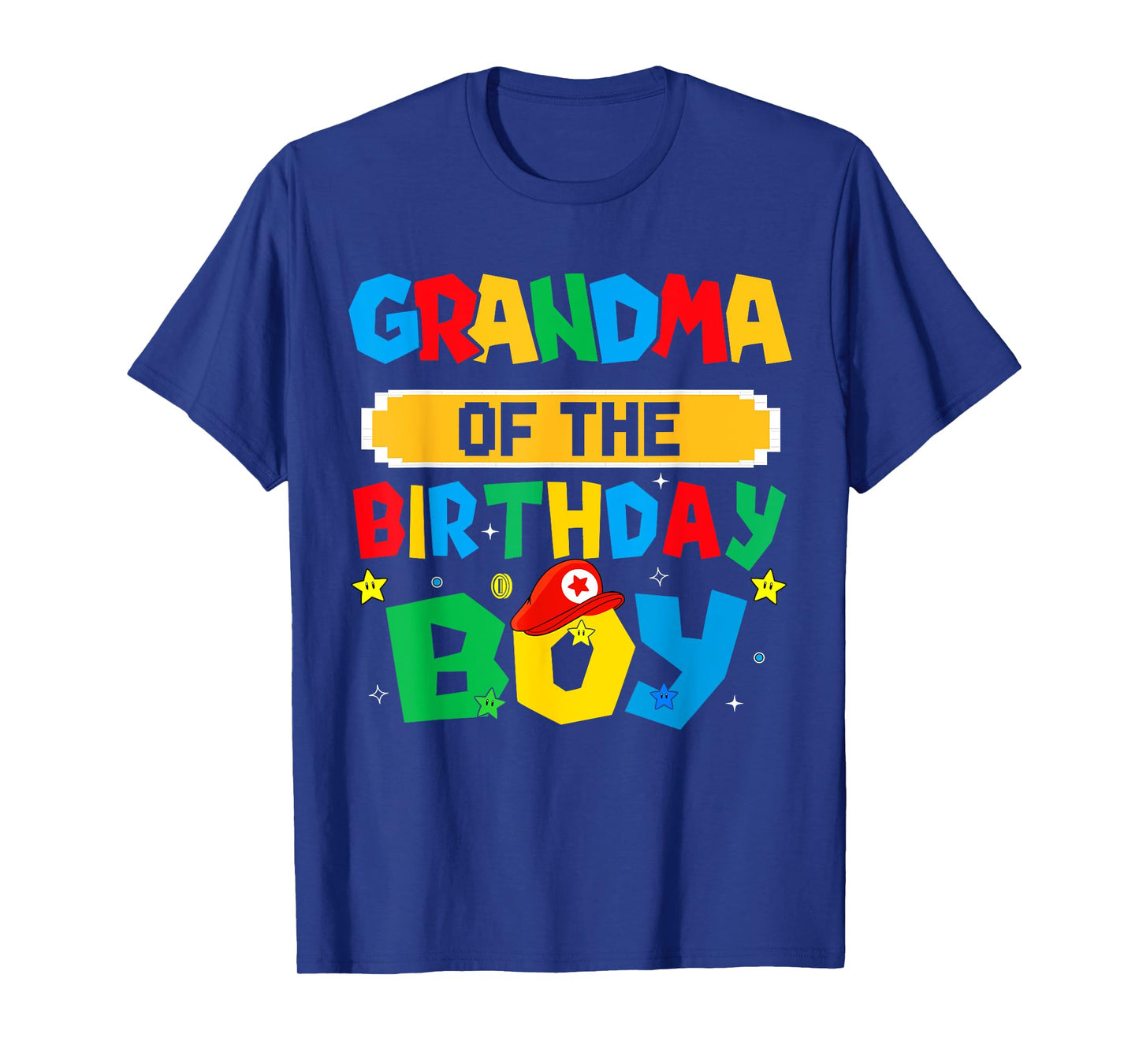 Grandma Of The Birthday Boy Game Video Gaming Match Family T-Shirt