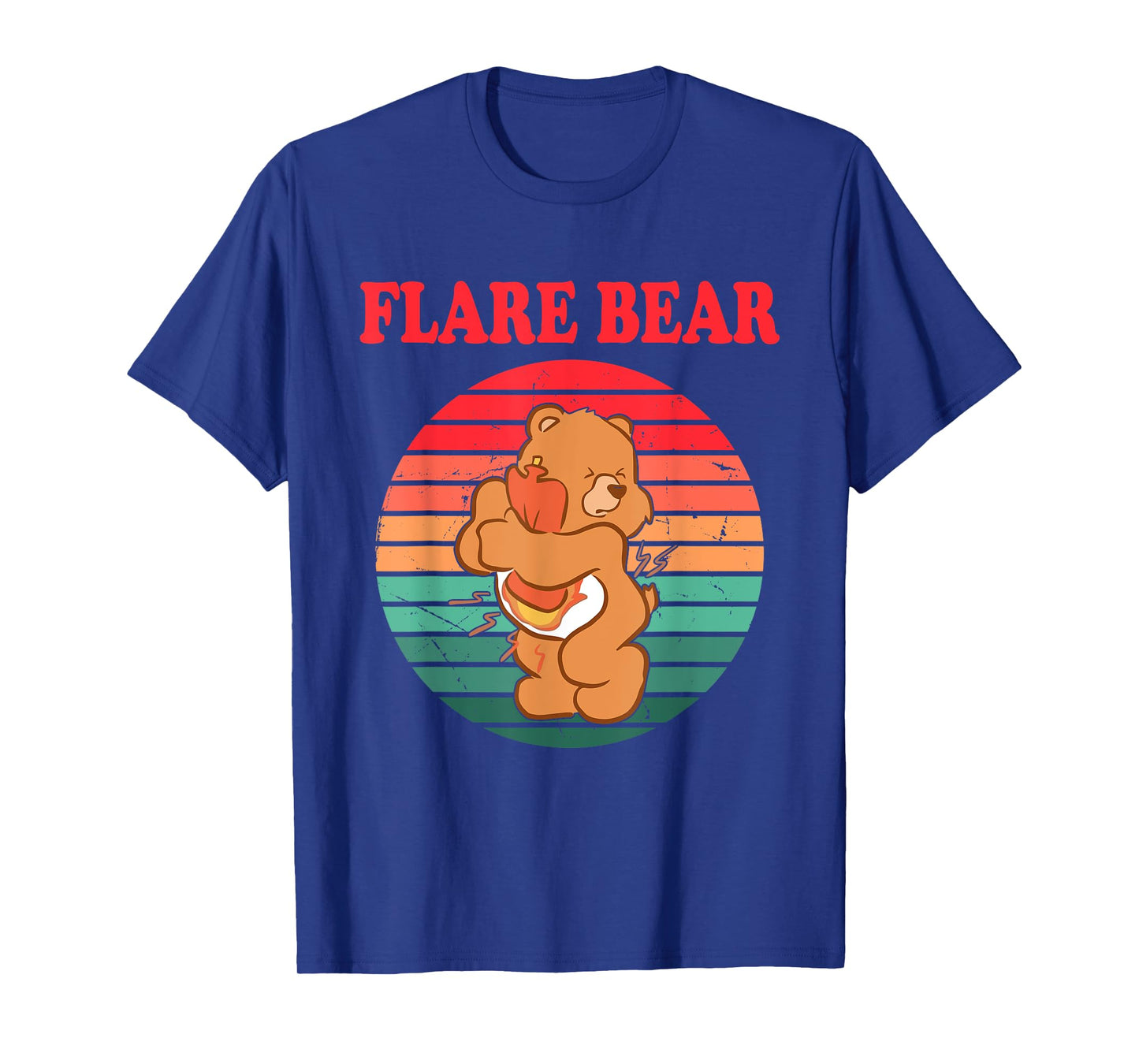 Funny Flare Bear Vintage Apparel T-Shirt