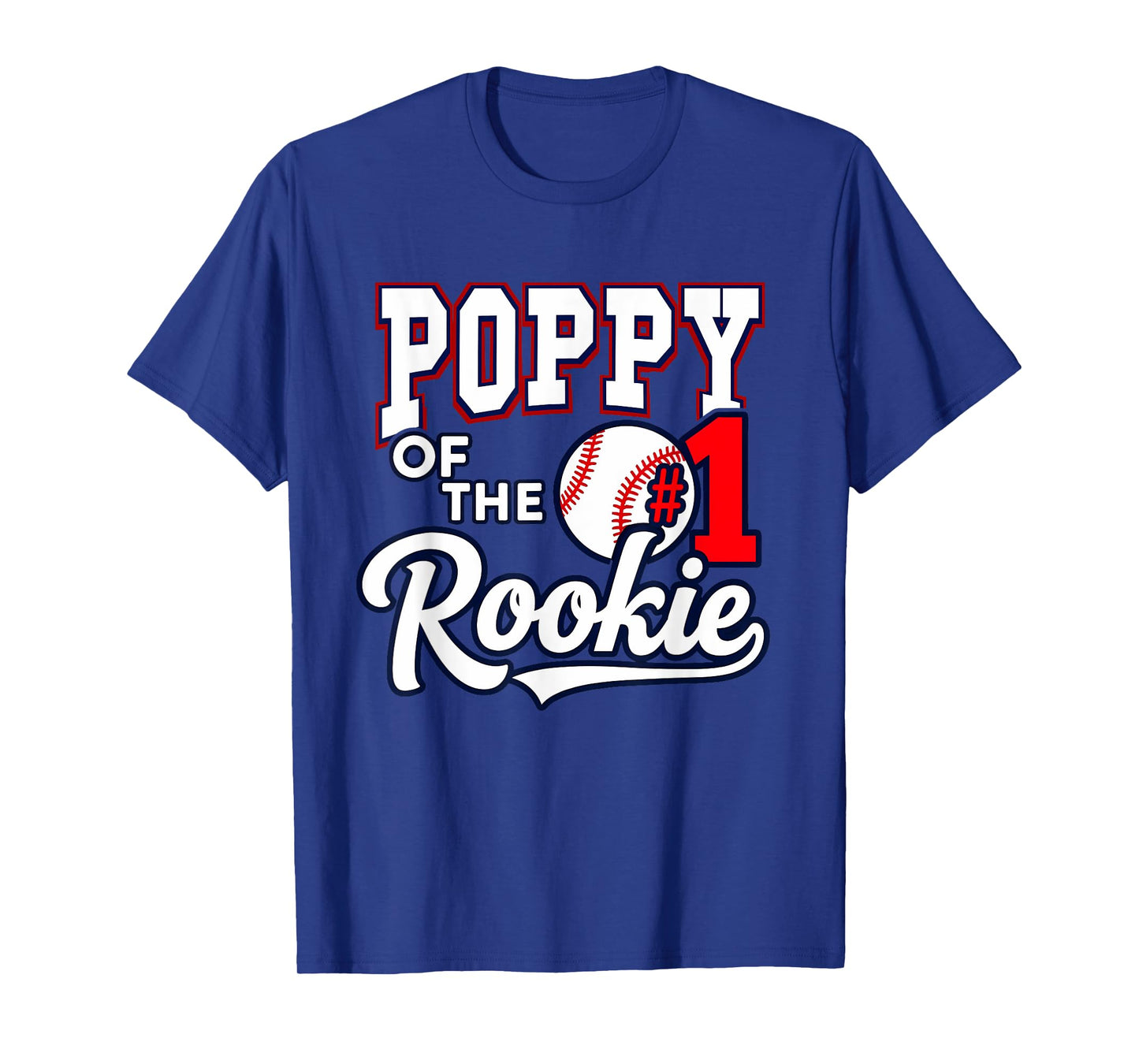 Retro Grandpa Poppy Of The Number 1 Rookie Baseball T-Shirt