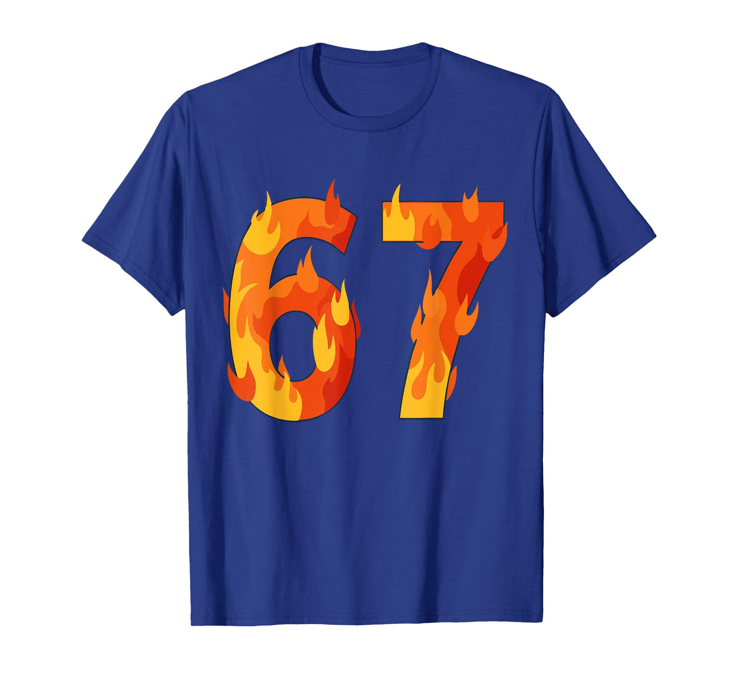 67 Meme Flames Funny Six Seven Gen Alpha Slang T-Shirt