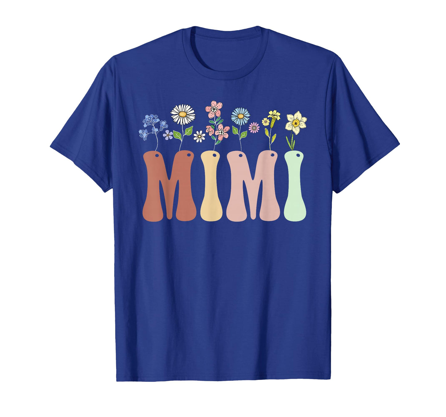 Mimi Gifts Women Wildflower Floral Design Mimi T-Shirt