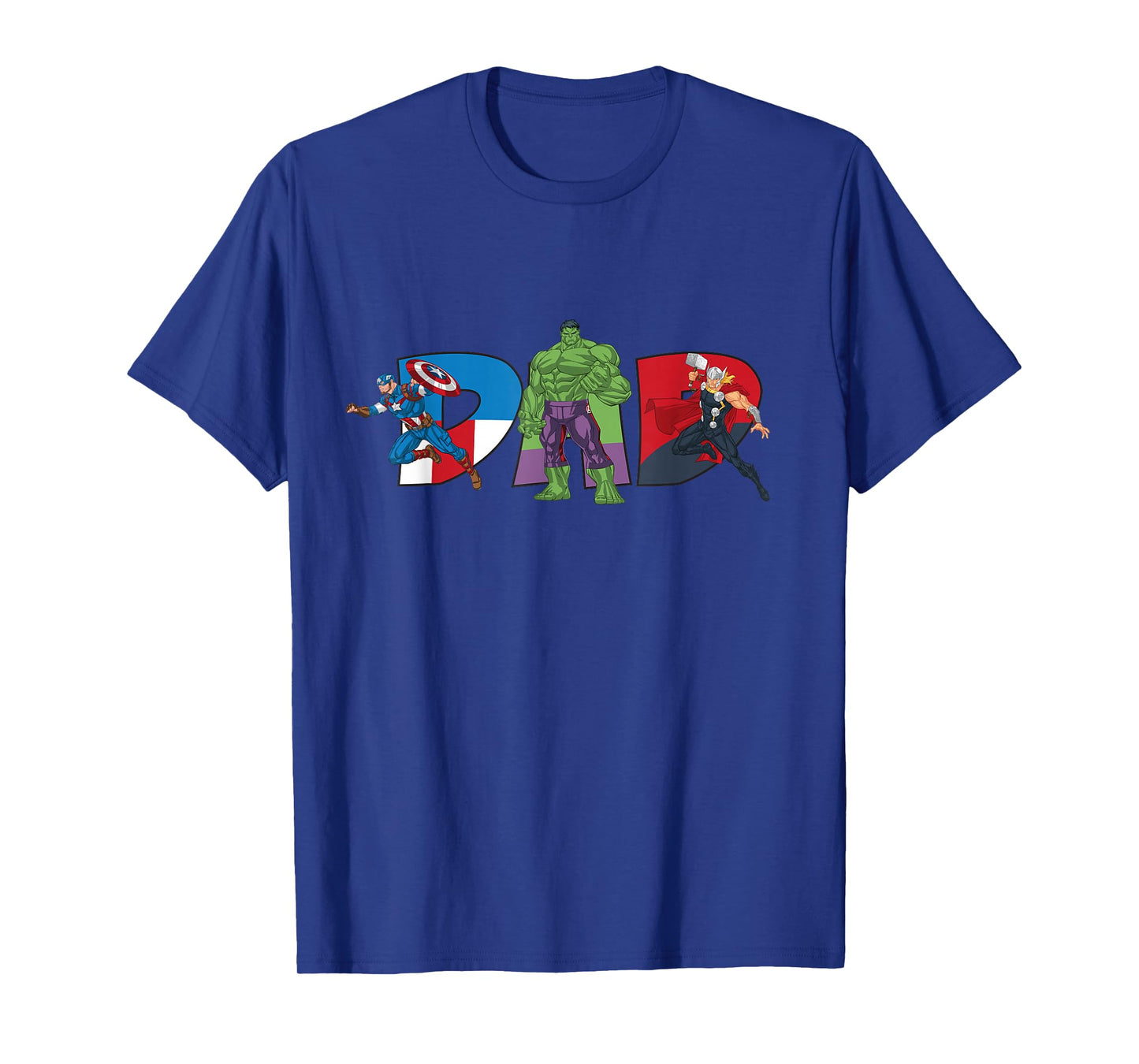 Marvel Avengers Team Dad Father’s Day Family Trip Birthday T-Shirt