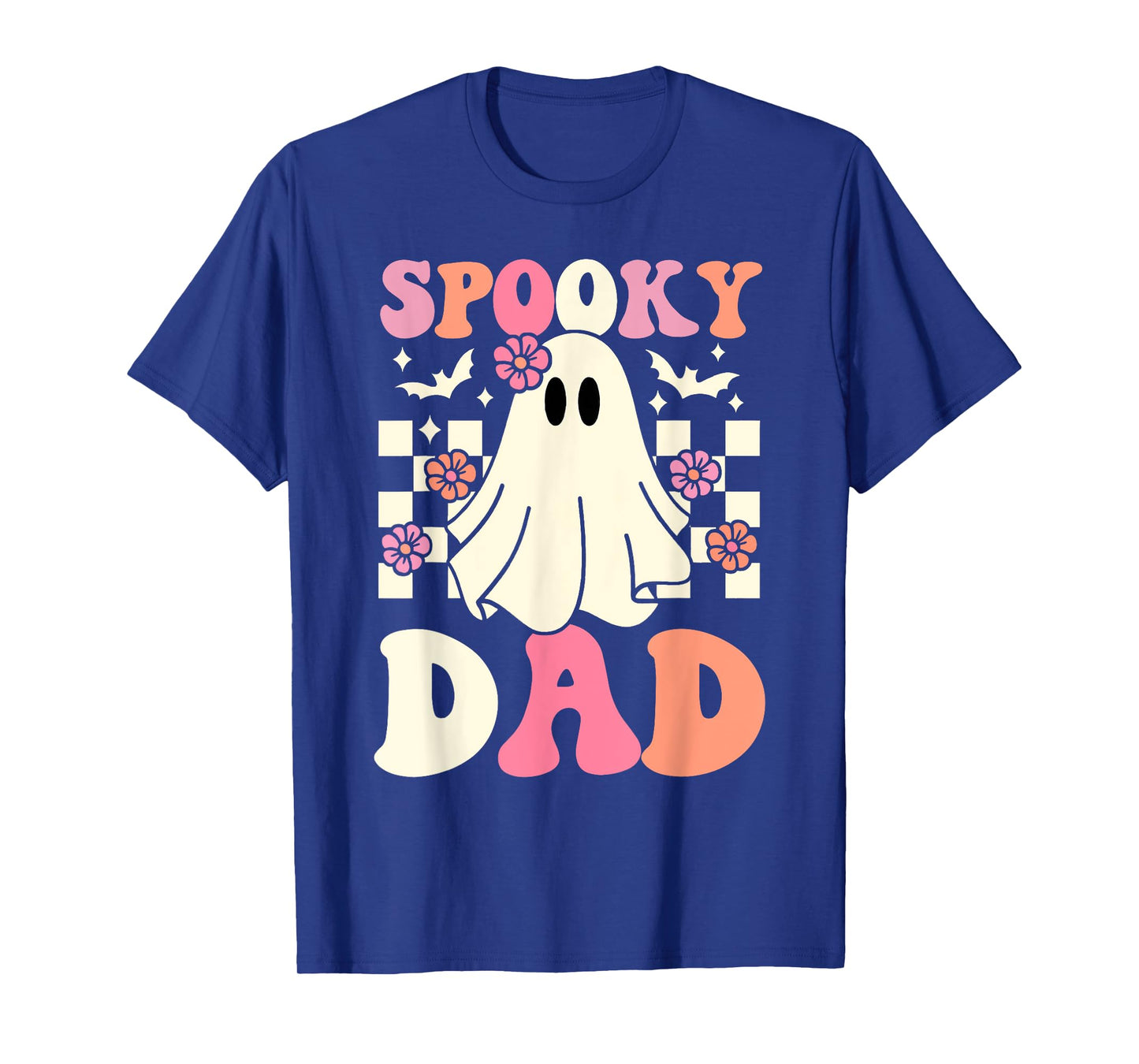 Spooky Dad Halloween Dad Ghost Costume Retro Boo Halloween T-Shirt