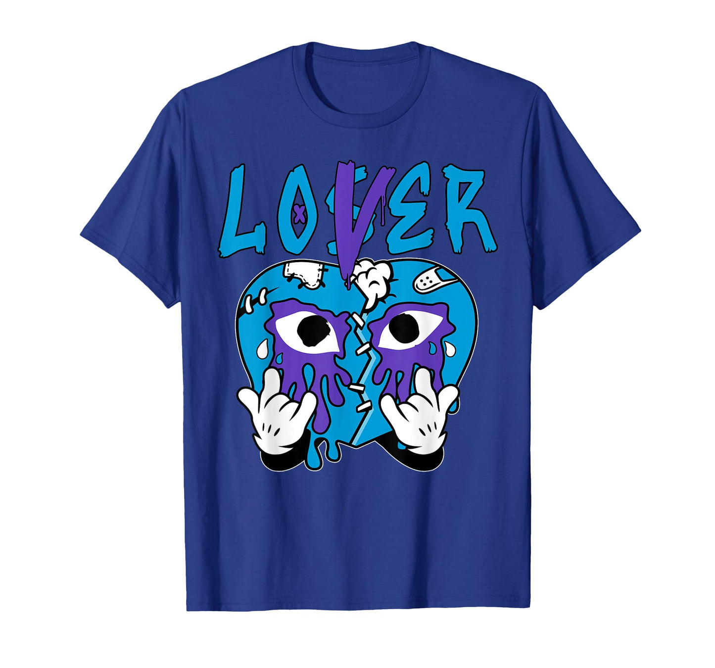 Loser Lover Drip Heart Tee Color Aqua Matching Outfit T-Shirt