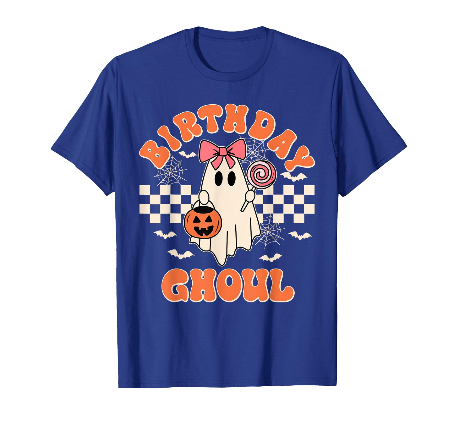 Birthday Ghoul Spooky Season Groovy Halloween Kids Girls T-Shirt