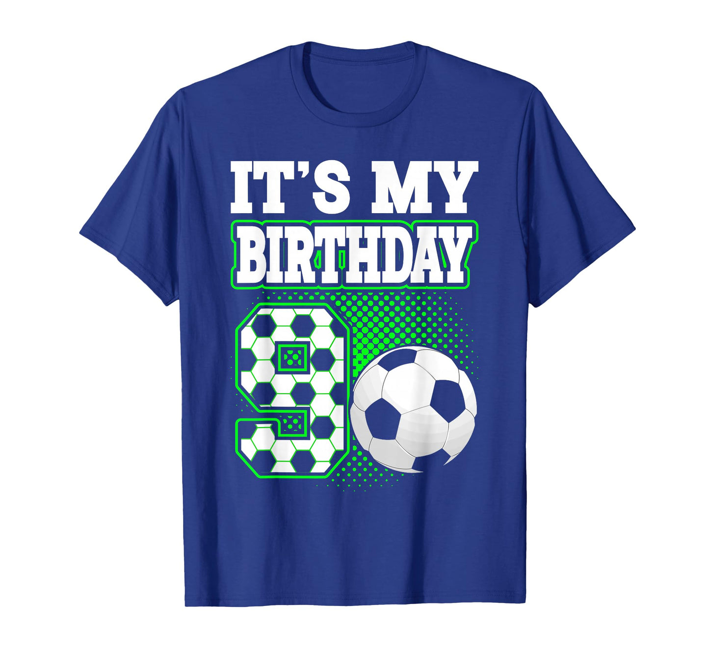Birthday Boy Tees 9 Soccer Its My 9th Birthday Boys Soccer T-Shirt