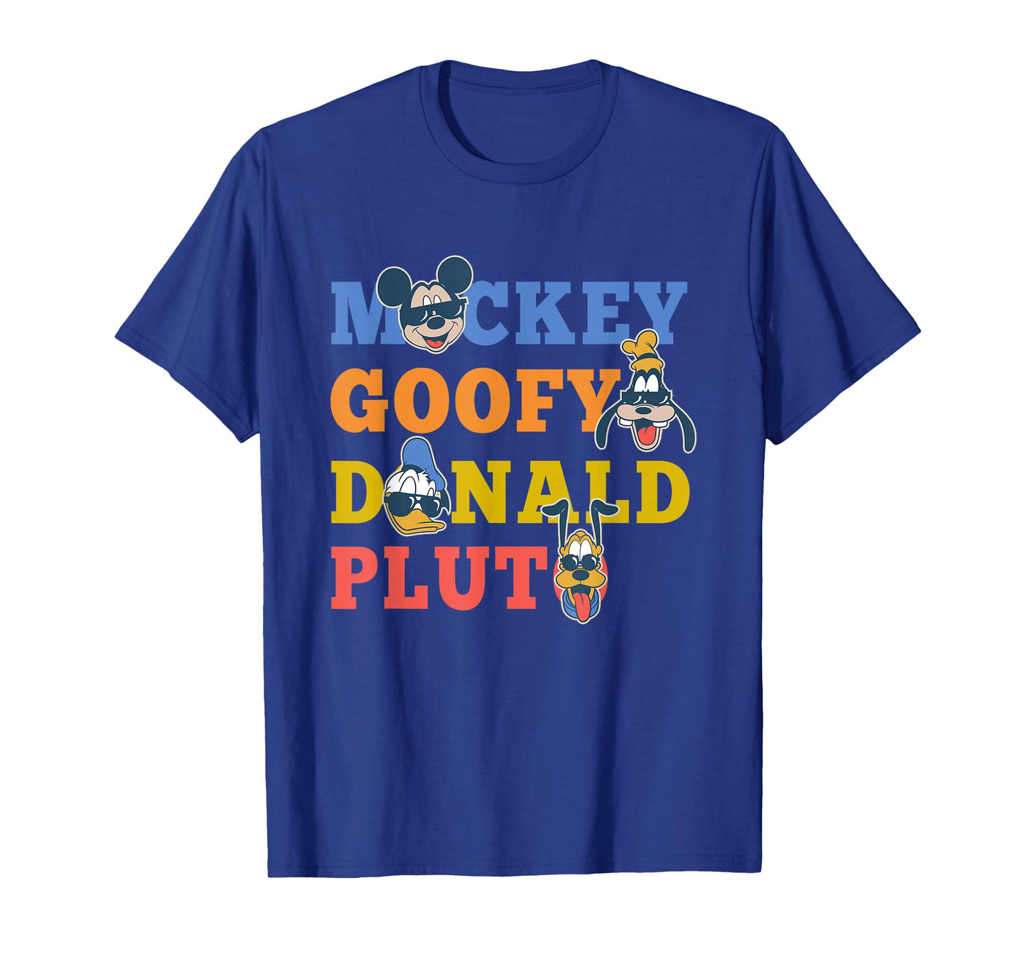 Disney Mickey and Friends Mickey Goofy Donald Pluto Family T-Shirt