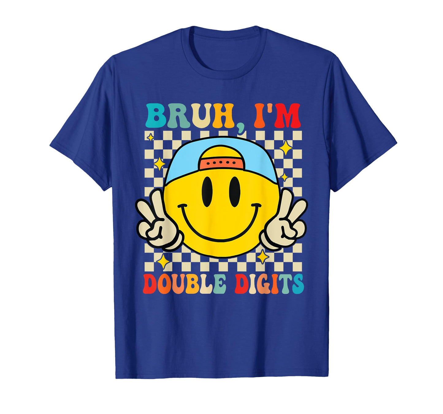 10 Years Old Birthday Bruh I'm Double Digits 10th Birthday T-Shirt