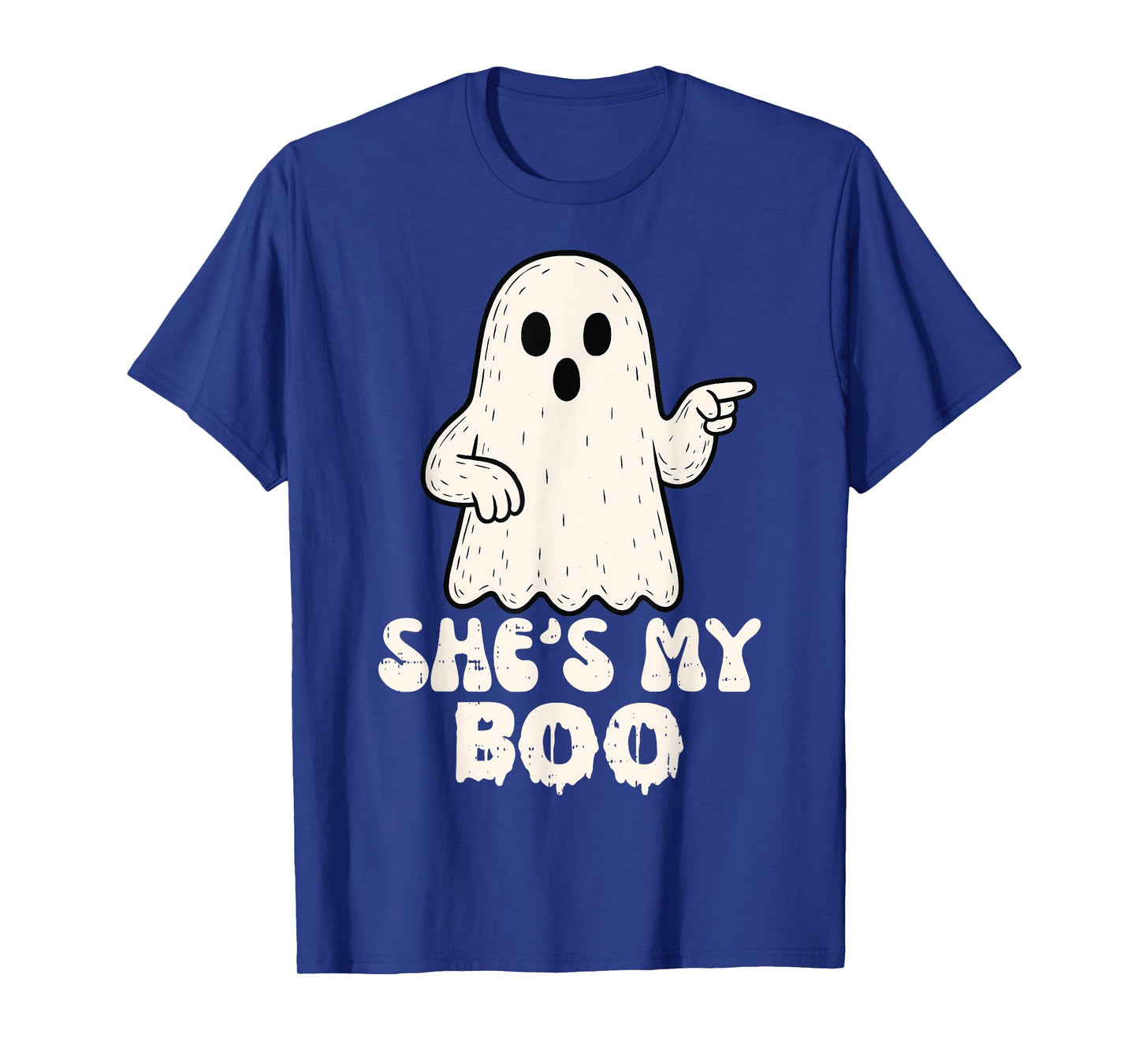 She's My Boo Couples Matching Halloween Costume Ghost T-Shirt