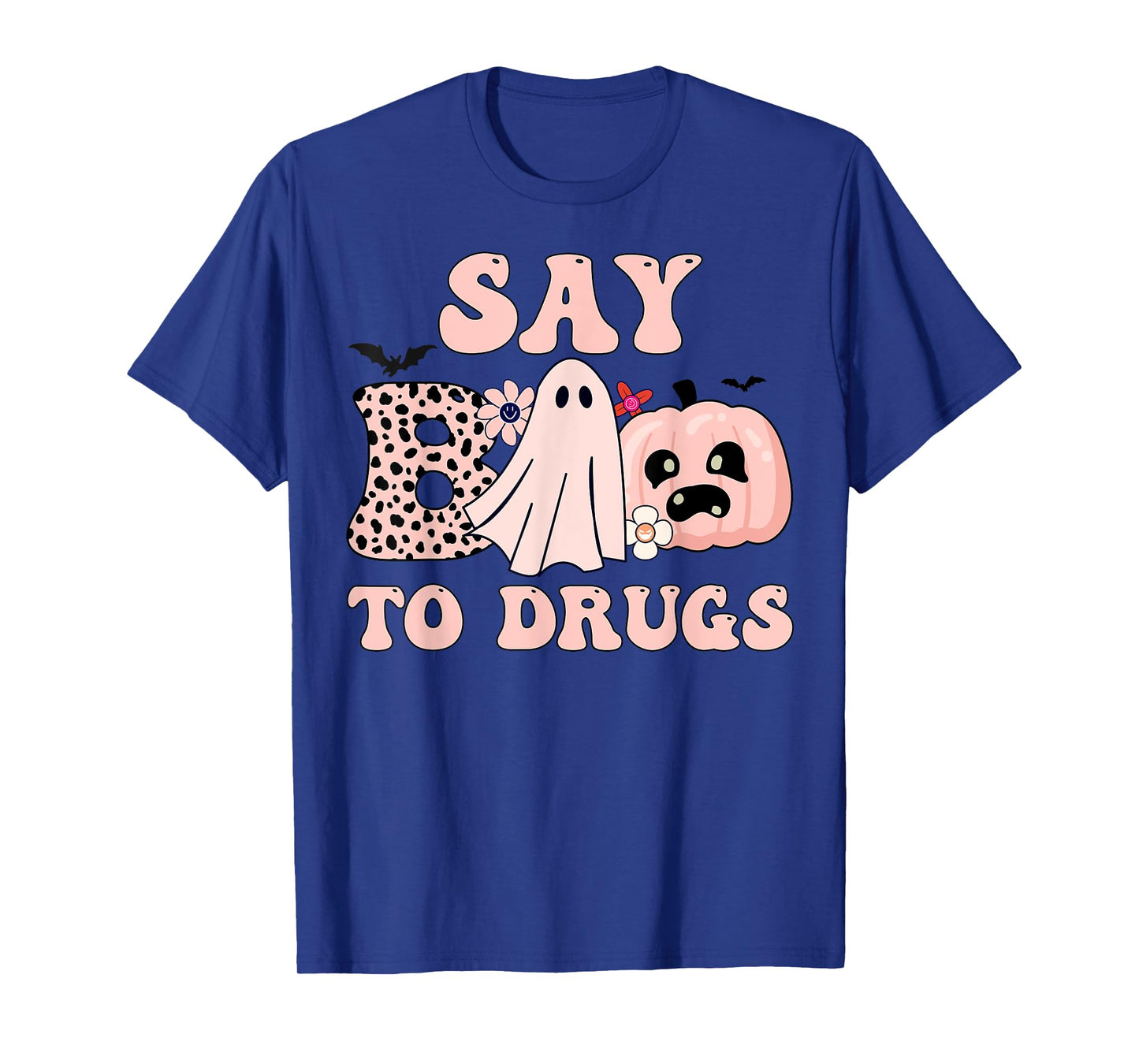 Say Boo To Drugs Halloween Funny Red Ribbon Week Awareness T-Shirt