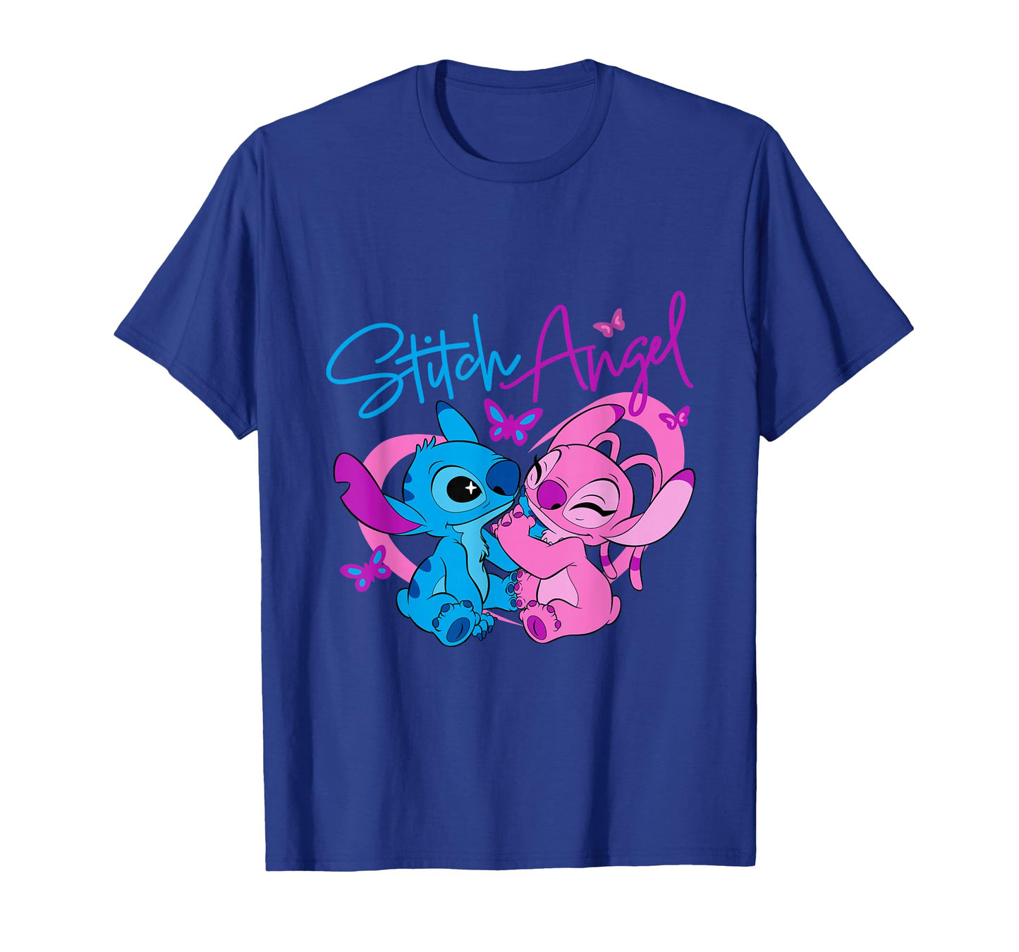Disney Lilo & Stitch: The Series 2 Angel and Stitch Neon T-Shirt