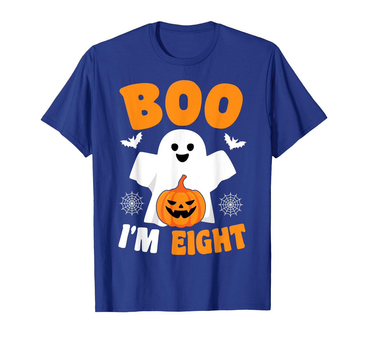 Boo I’m Eight Halloween Groovy Spooky Kids 8th Birthday T-Shirt