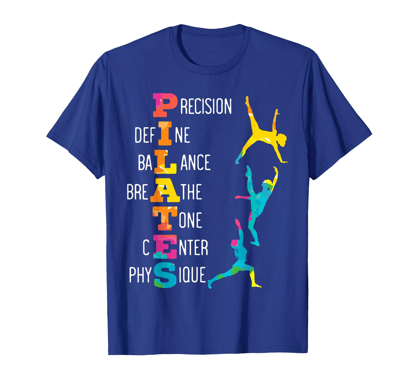 Pilates Fitness Exercise Training Contrology Meditation T-Shirt