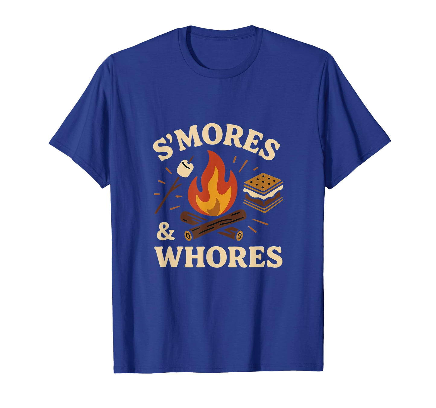 S'Mores and Whores Marshmallows Campfire Camping Tees T-Shirt