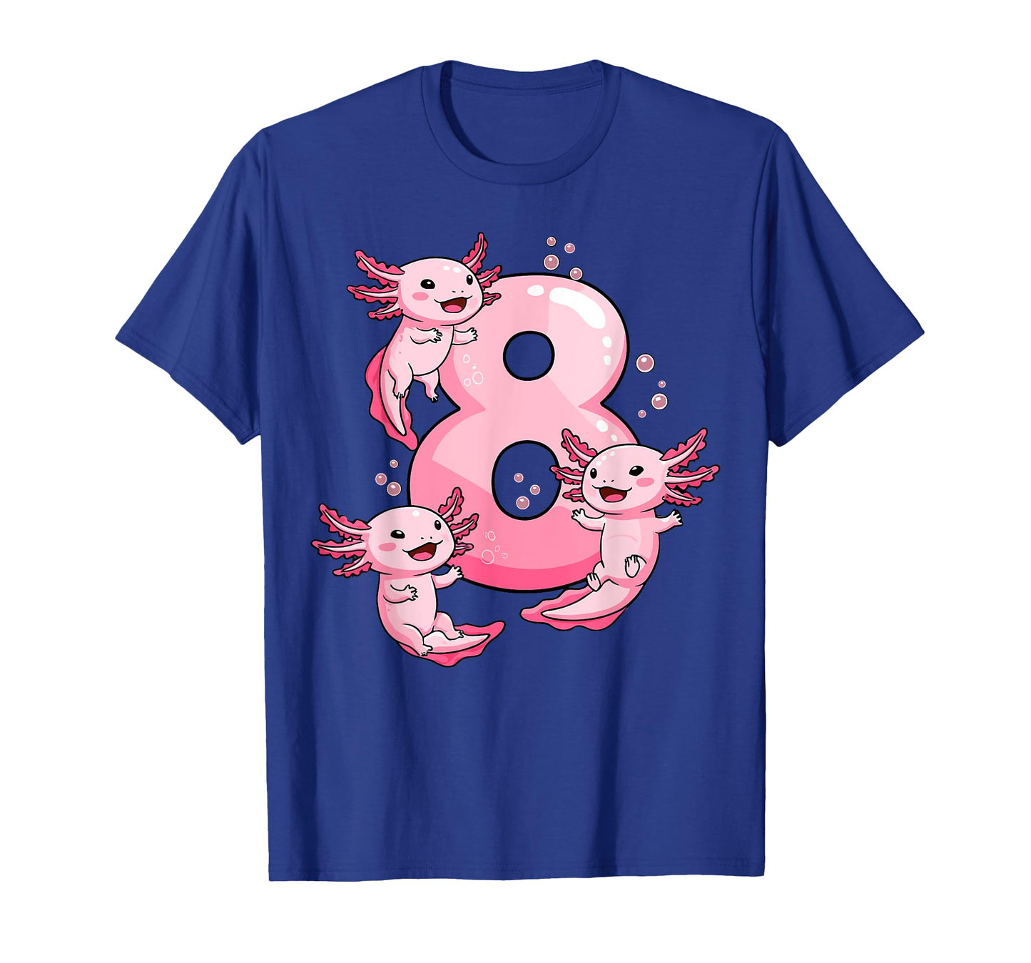 Axolotl Birthday 8 Years Old T-Shirt