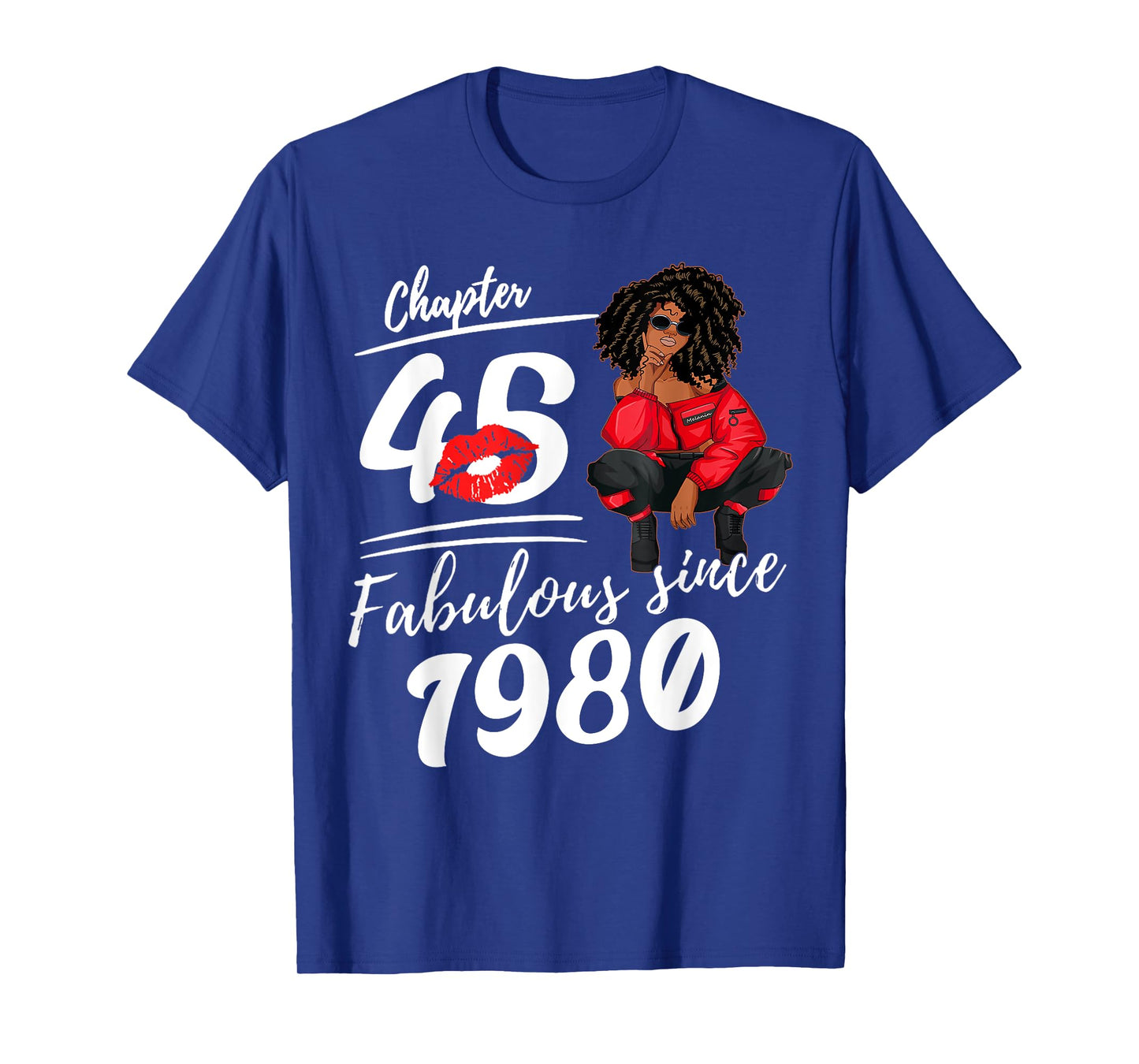 Chapter 45 Fabulous Since 1980 45th Birthday Queen for Women T-Shirt